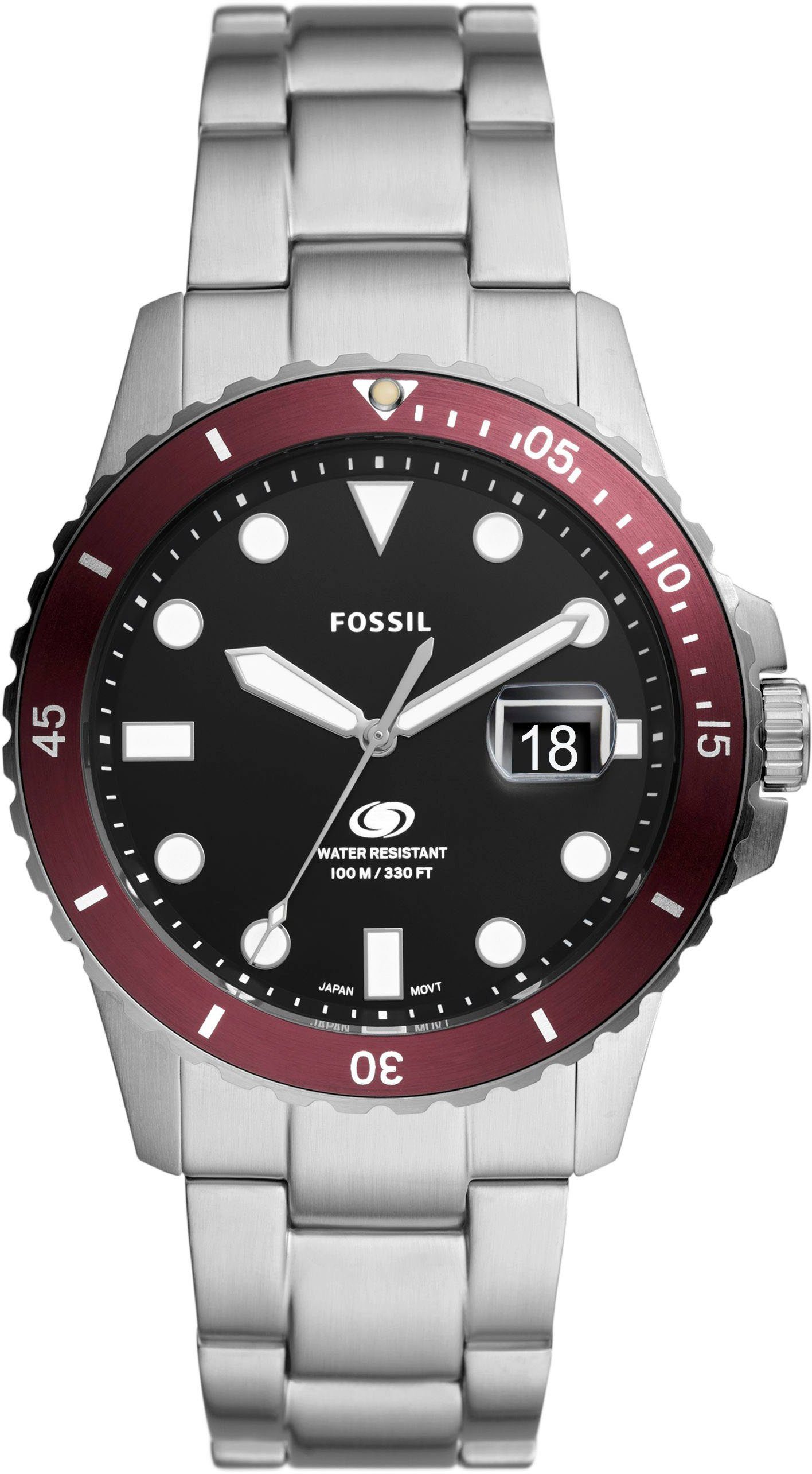 Fossil Quarzuhr FOSSIL BLUE FS6013, Armbanduhr,