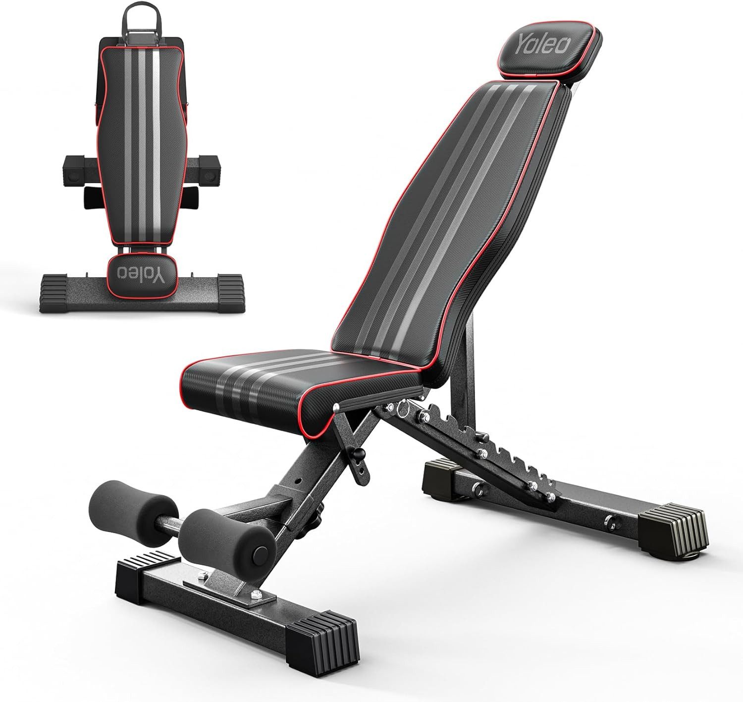 YOLEO Hantelbank 300kg klappbare Hantelbank Multifunktion