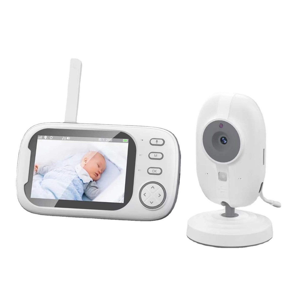 Welikera Video-Babyphone Babyphone mit Kamera 3,5'