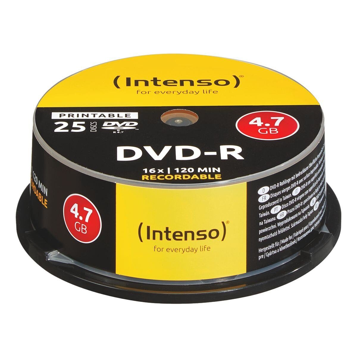 Intenso DVD-Rohling Printable DVD-R, 4,7 GB,