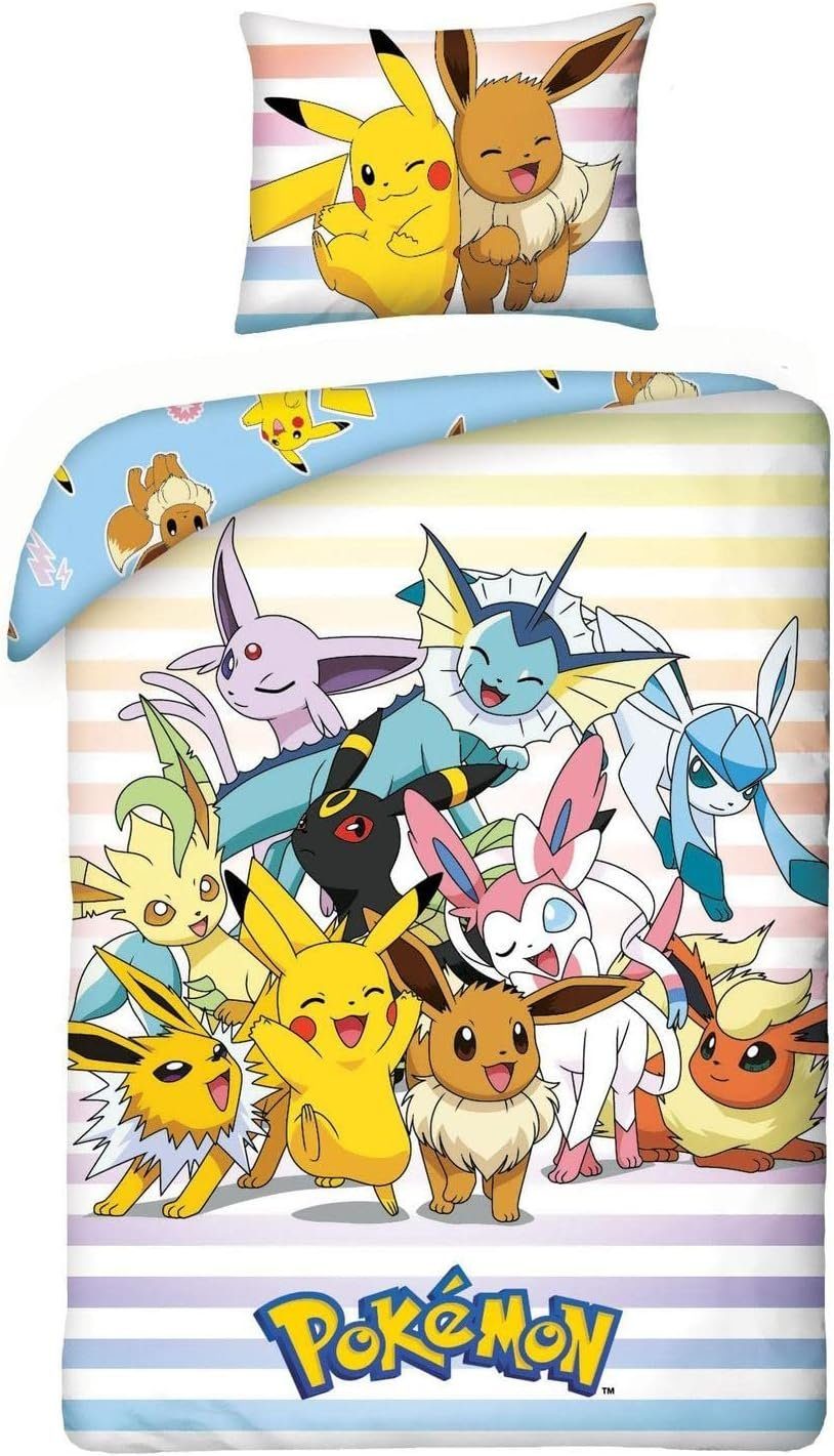 POKÉMON Bettwäsche Pokemon Friends Wende Bettwäsche