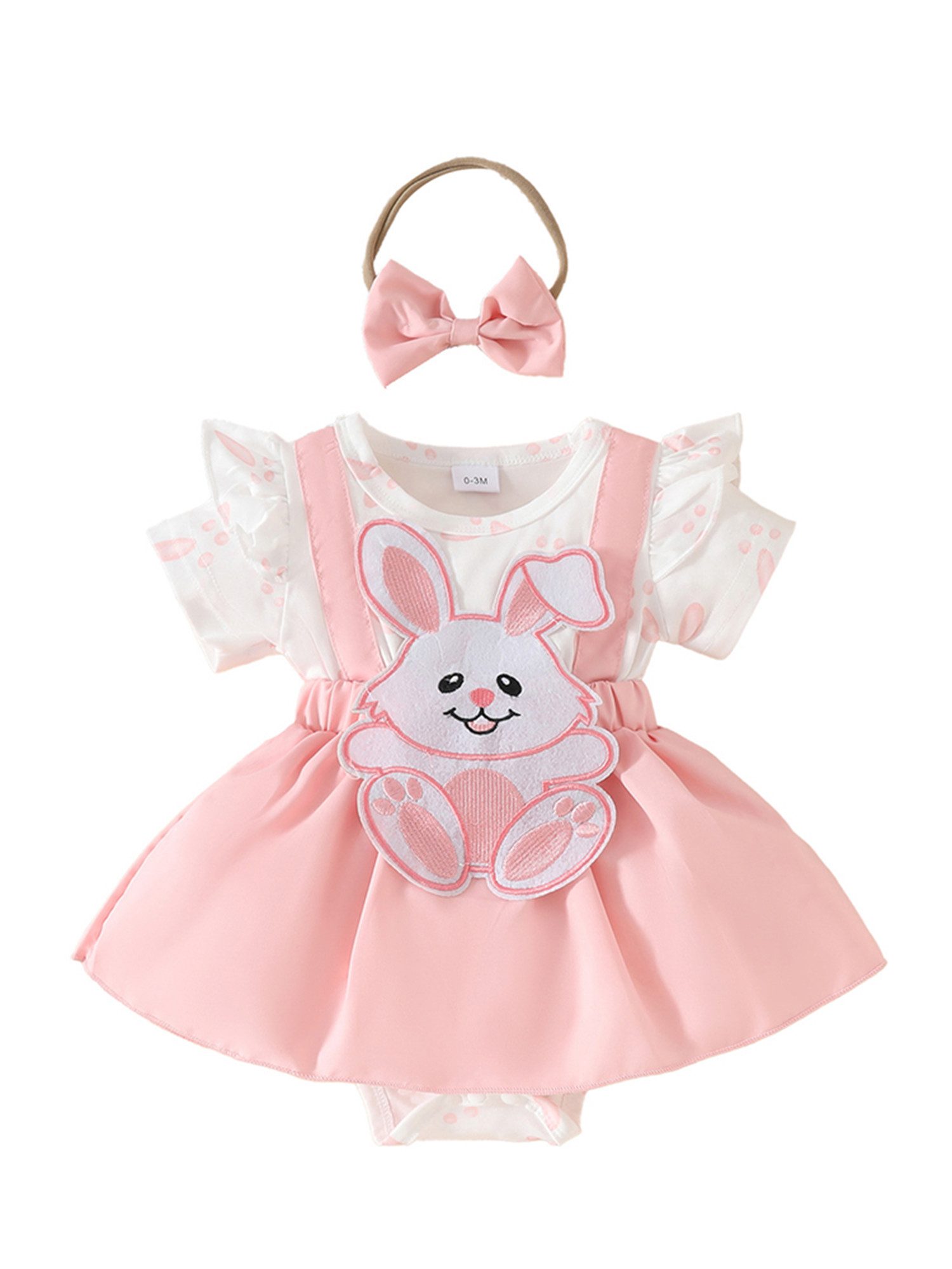 Gluckids Strampler Baby Mädchen Kurzarm Strampler