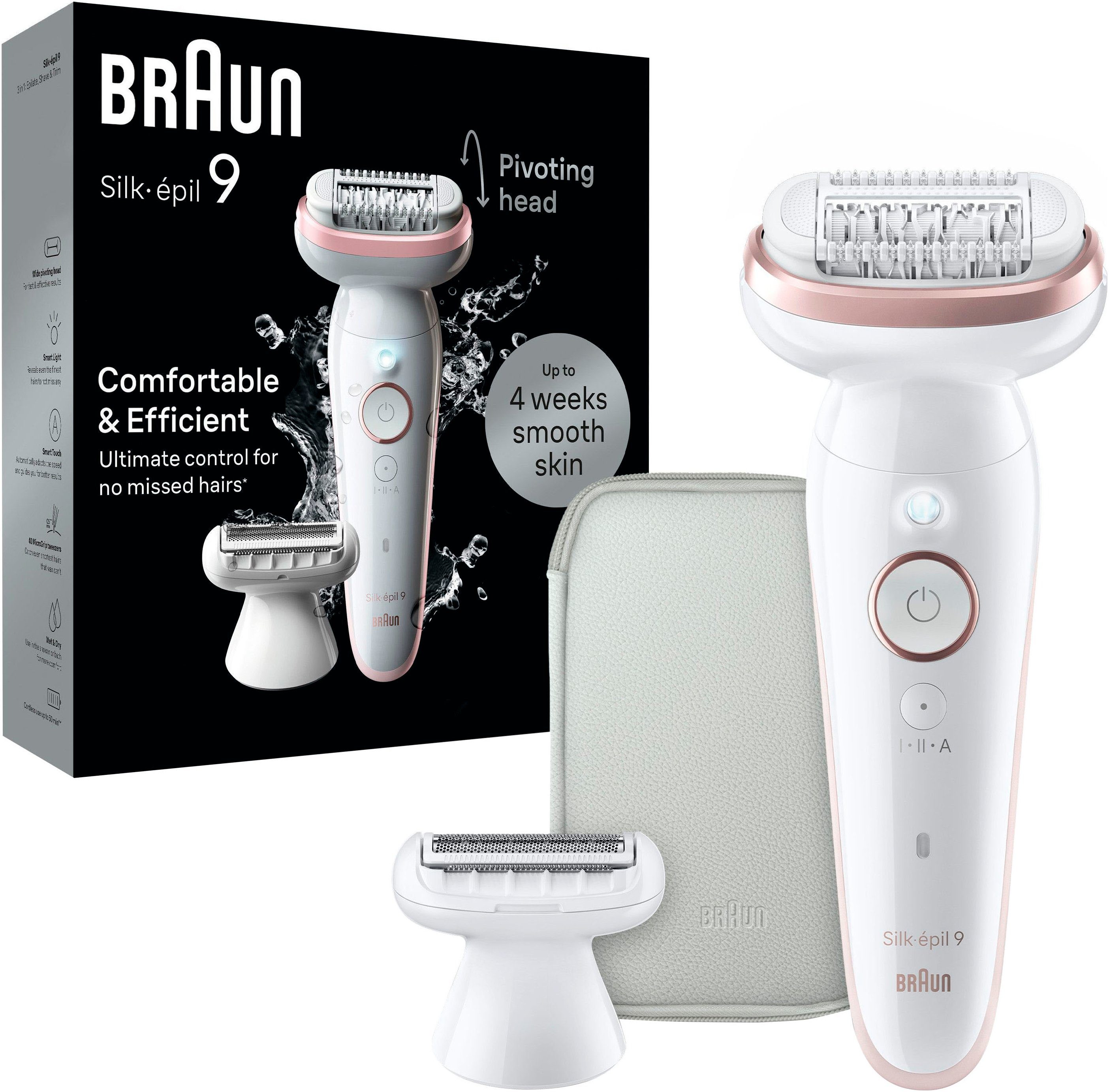 Braun Epilierer Silk-épil 9 9-030, Rasier-& Trimmeraufsatz,