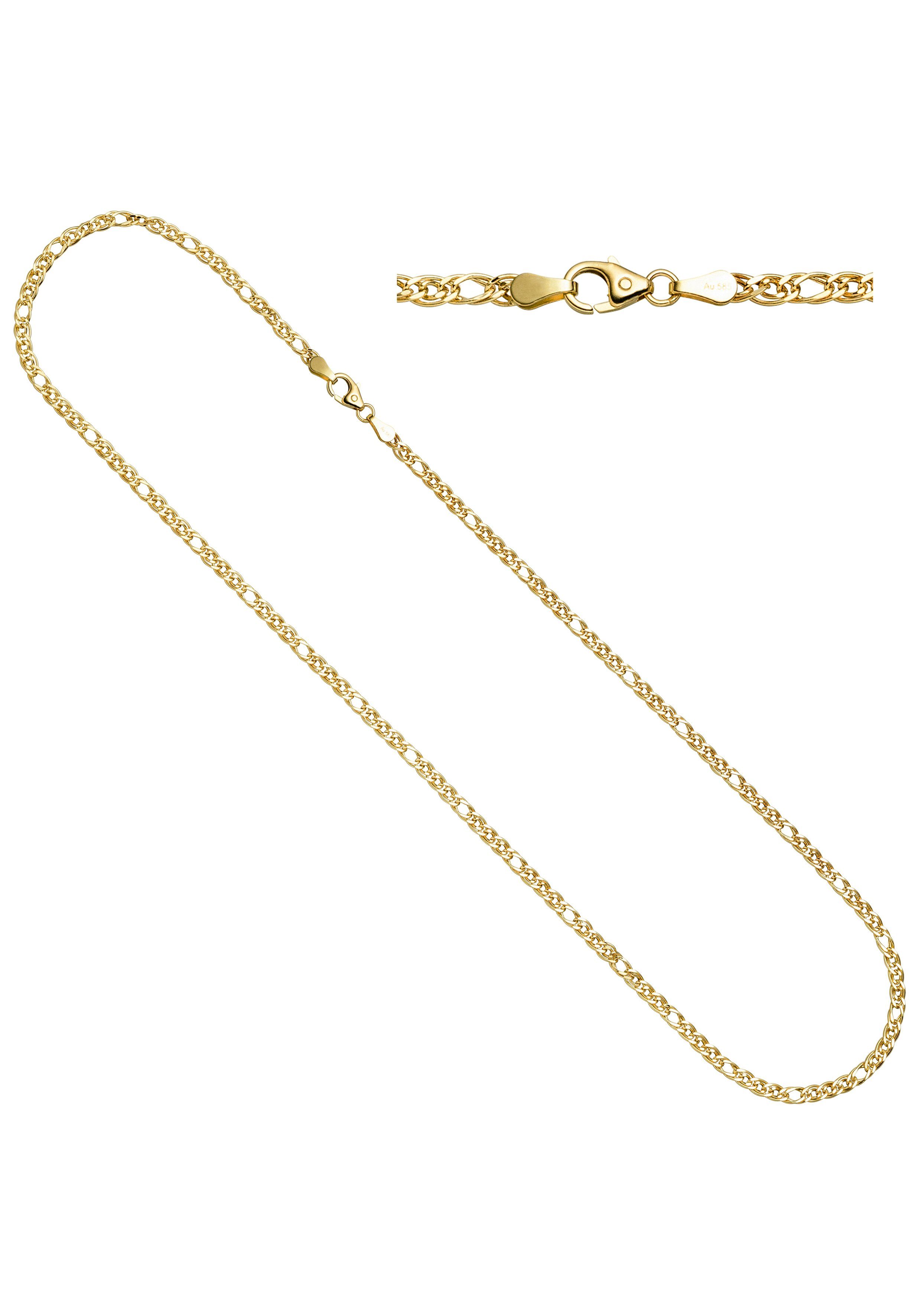 JOBO Goldkette, Zwillings-Panzerkette 585 Gold 45