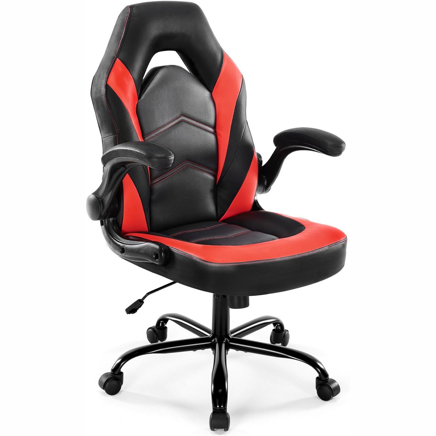 DUMOS Gaming-Stuhl E-Sports-Stuhl,ergonomischer Bürostuhl, Kunstleder PC-Stuhl,
