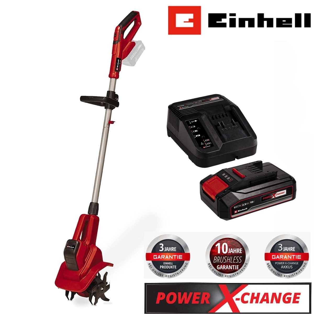 Einhell Akku-Motorhacke Akku-Bodenhacke GE-CR 18/20 Li