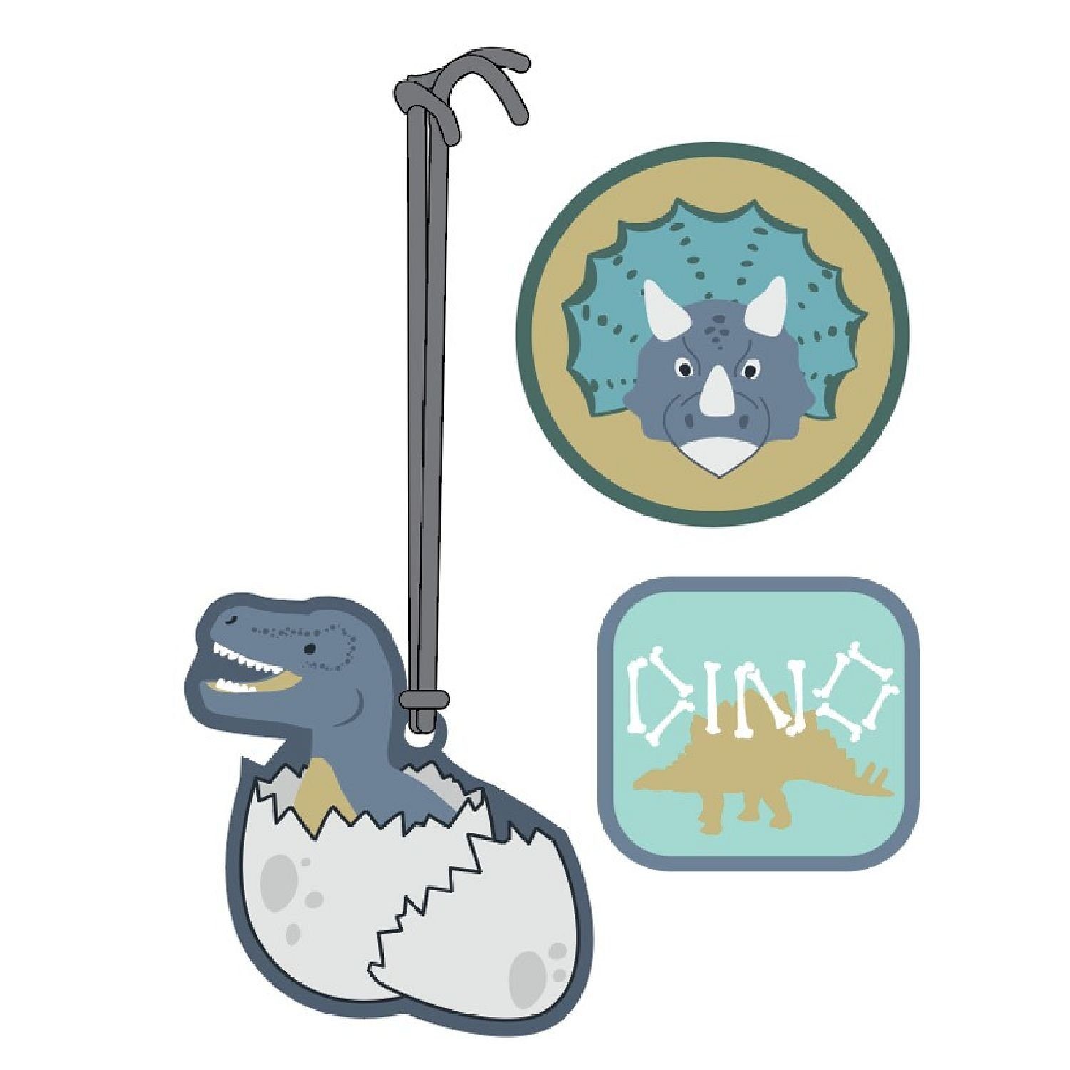 LÄSSIG Aufkleber Lässig Patches Set Jurassic