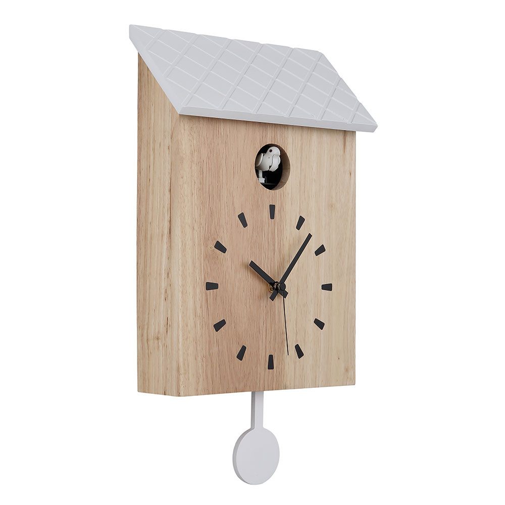 GLOBO LIGHTING Wanduhr (Wanduhr Holzuhr Kuckucksuhr