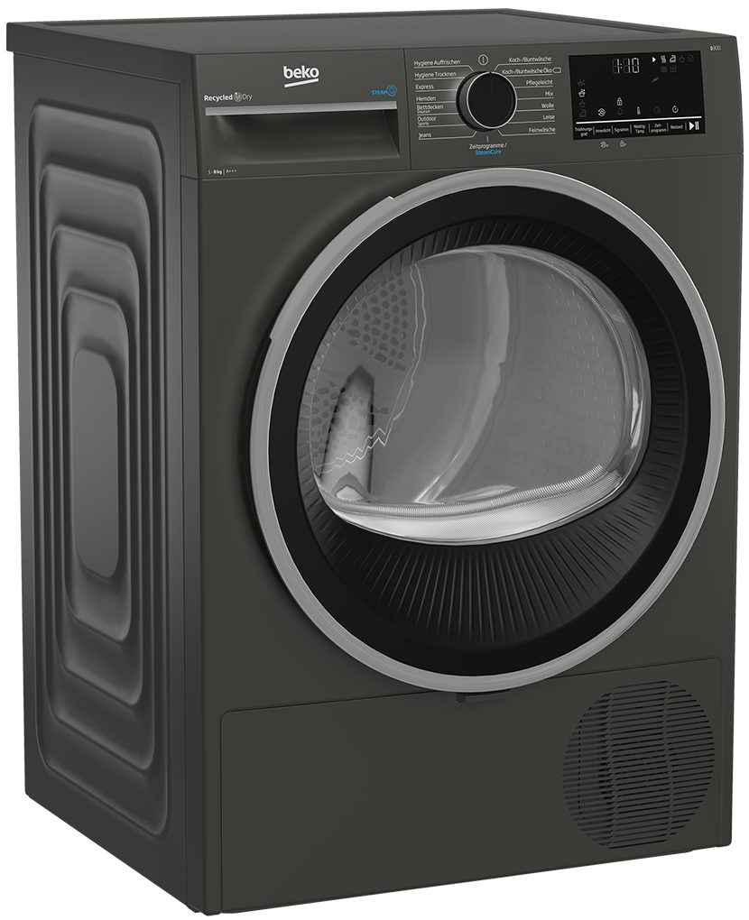 BEKO Wärmepumpentrockner Manhattan Gray B3T22491M, Reversierende