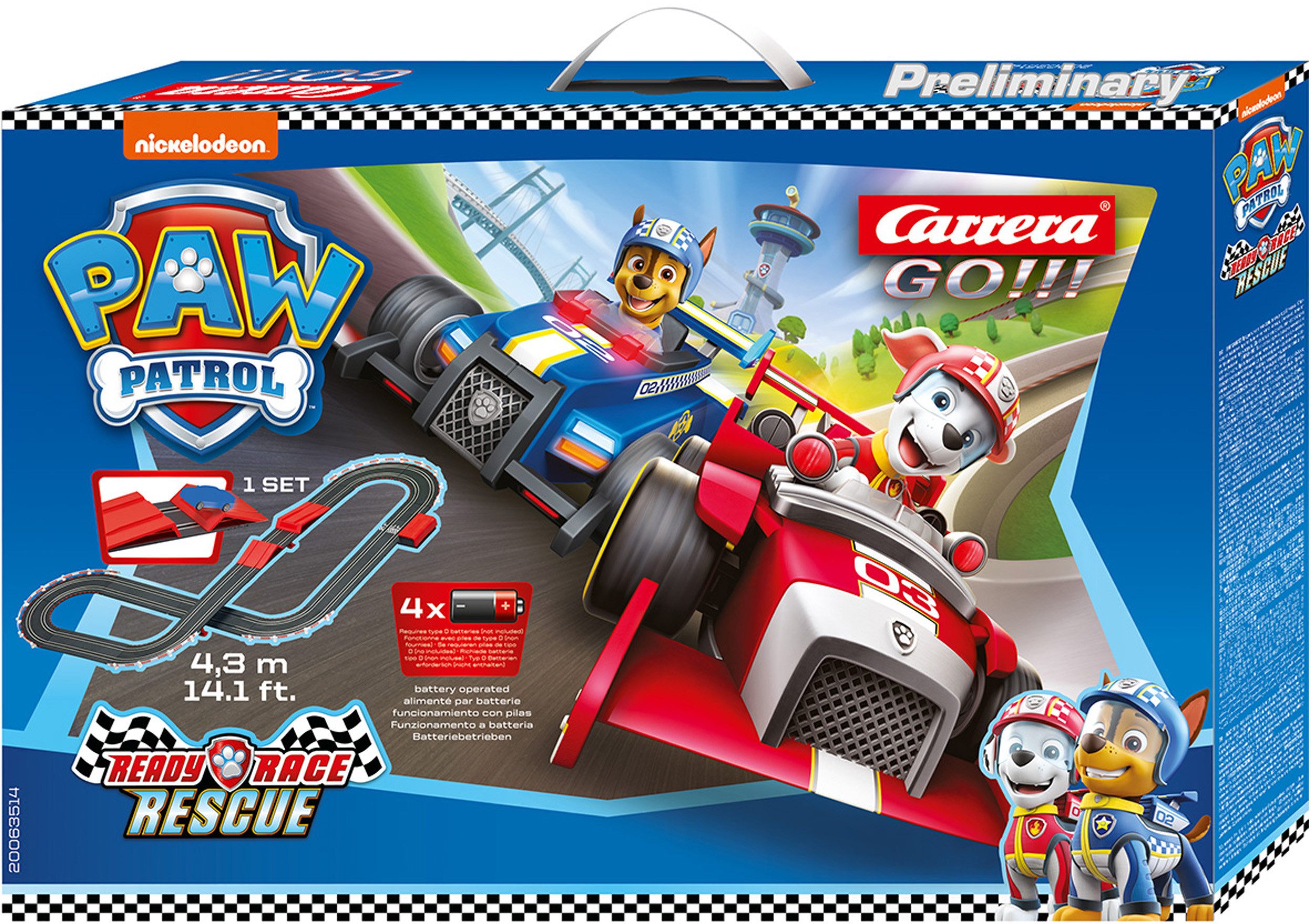 Carrera® Autorennbahn Carrera® GO!!! - PAW