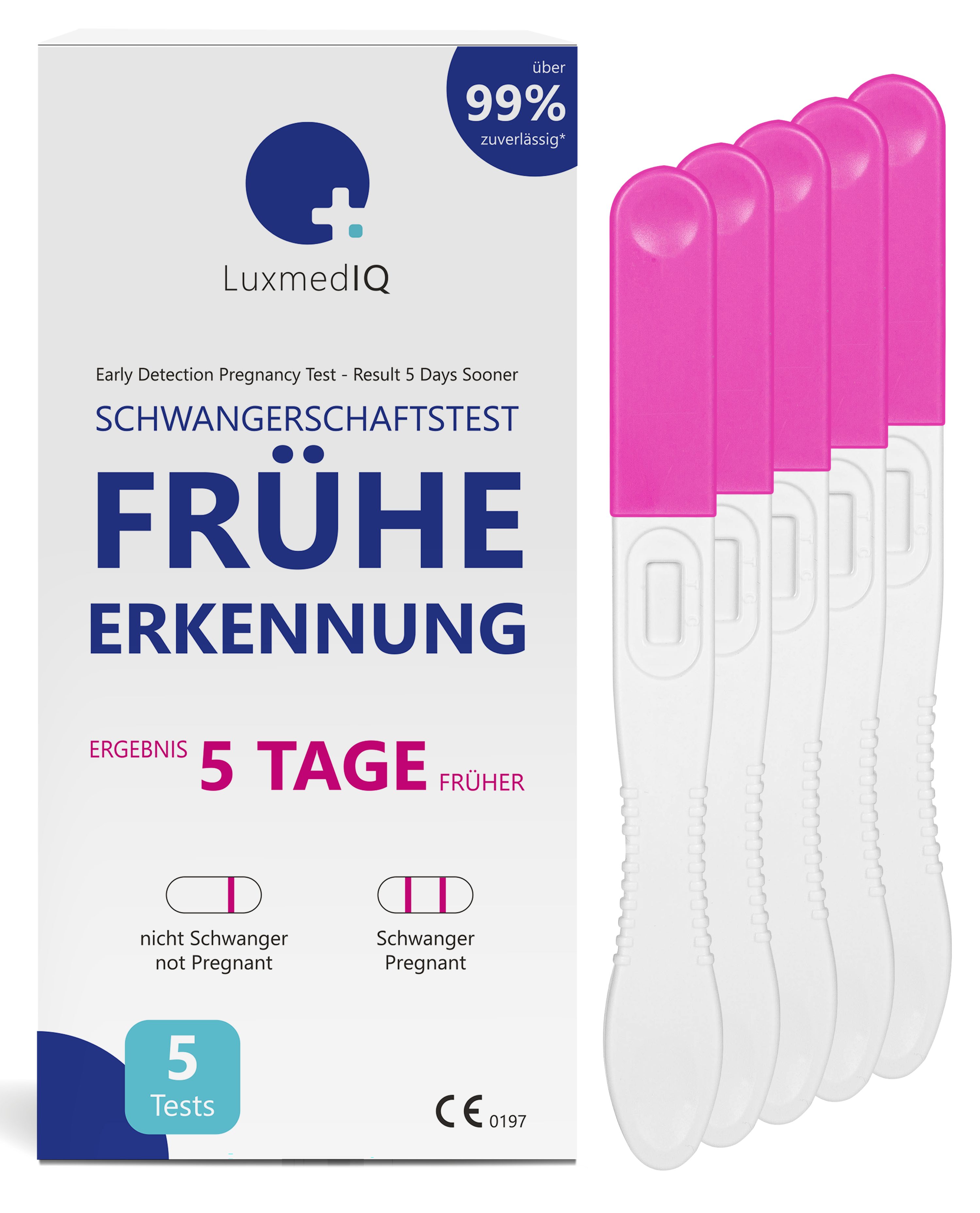 LuxmedIQ Schwangerschaftstest 5x LuxmedIQ Schwangerschaftstest -