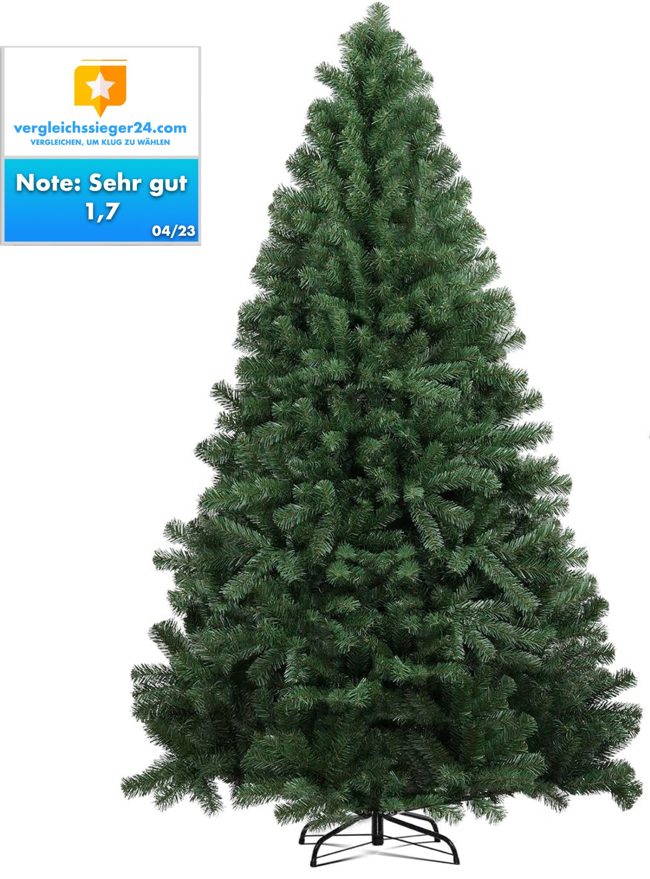 happymas Künstlicher Weihnachtsbaum Weihnachtsbaum grün künstlich