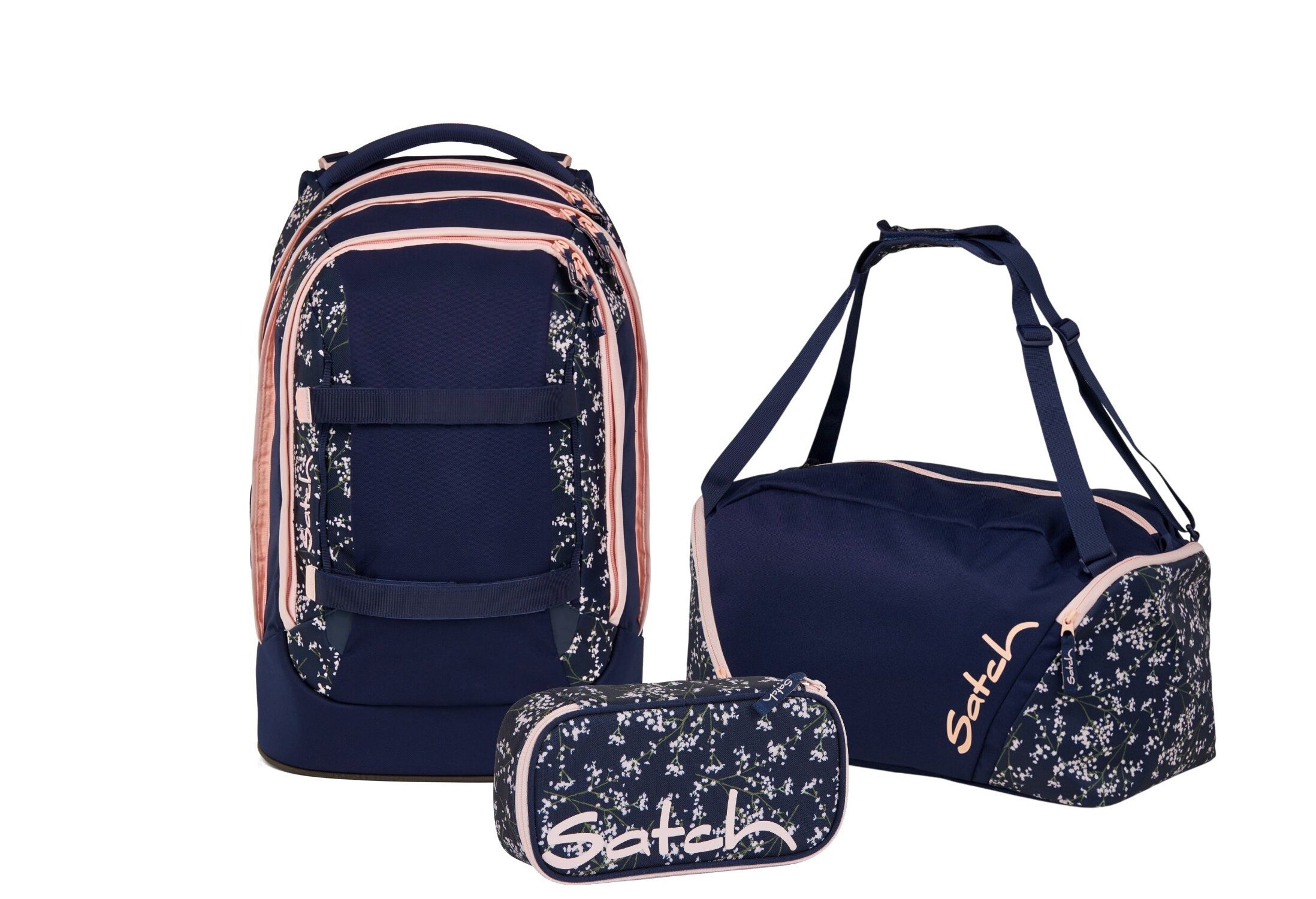 Satch Schulranzen Schulrucksack-Set PACK Bloomy Breeze