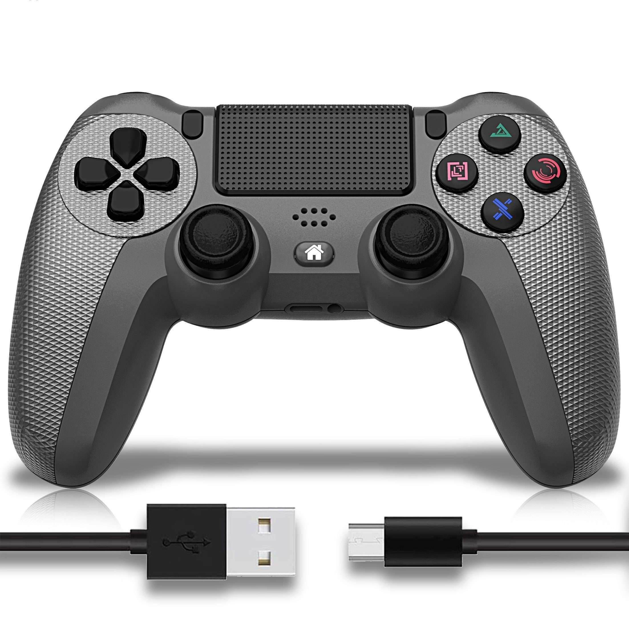 POPOLIC Controller für PS4/PS3/PC/Mobile, Dualshock,Wireless PC-Controller