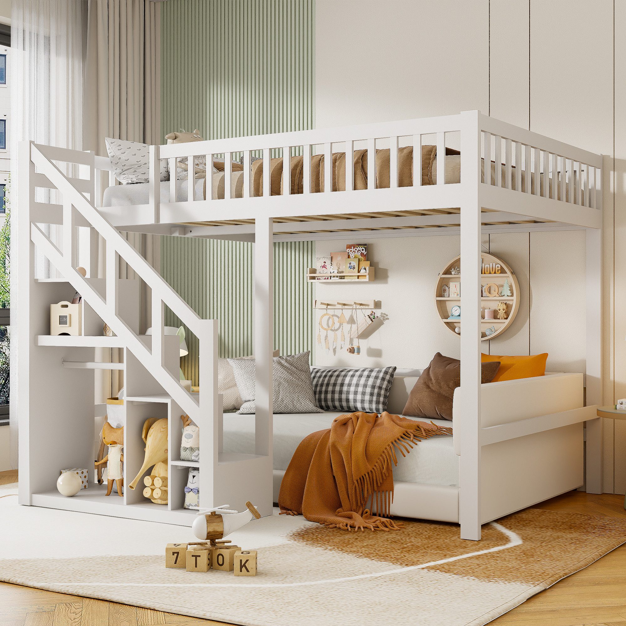 Gdood Hochbett Hochbett Stauraumbett Doppelbett (1-St.,