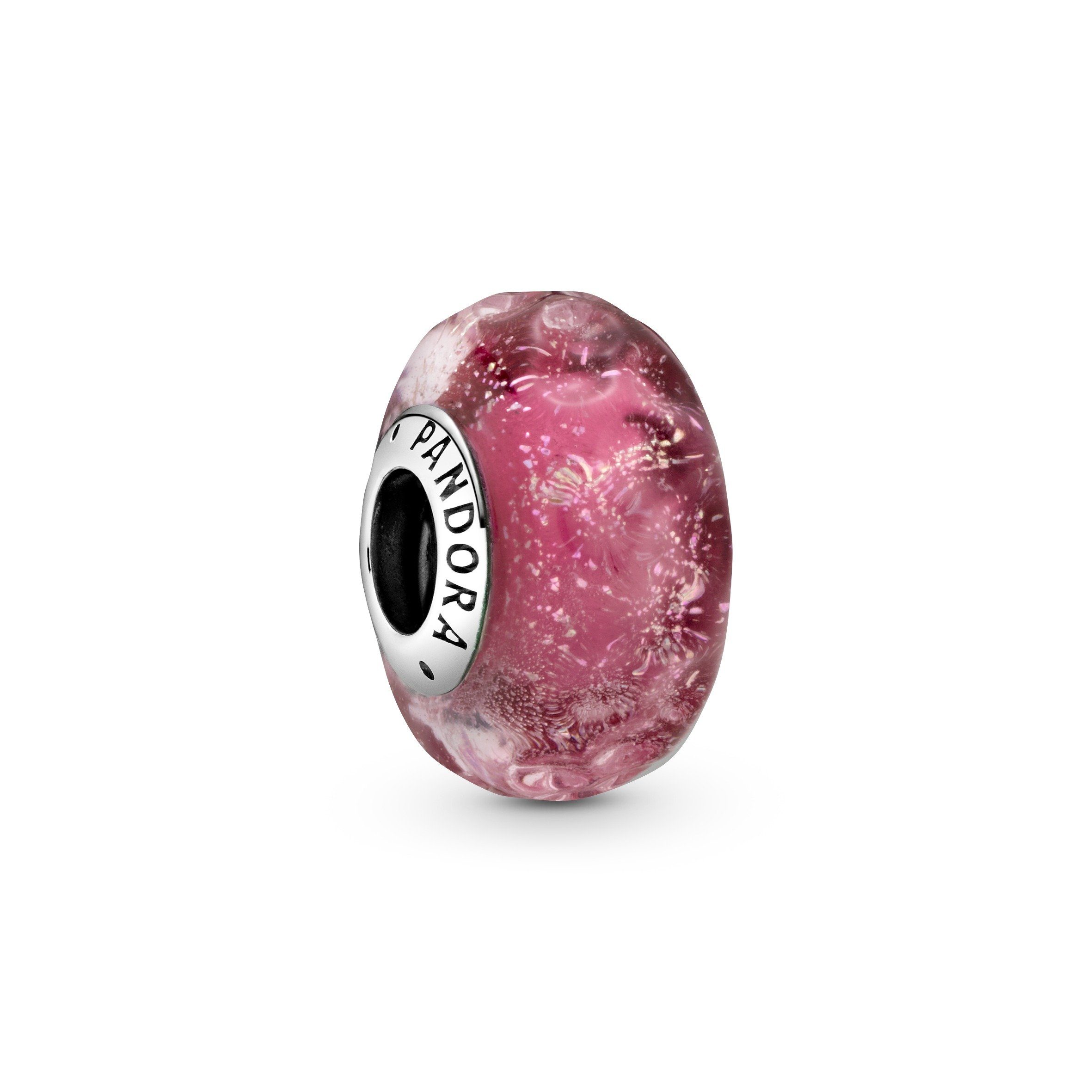 Pandora Bead Pandora Charm Wellenförmiges lachsfarbenes