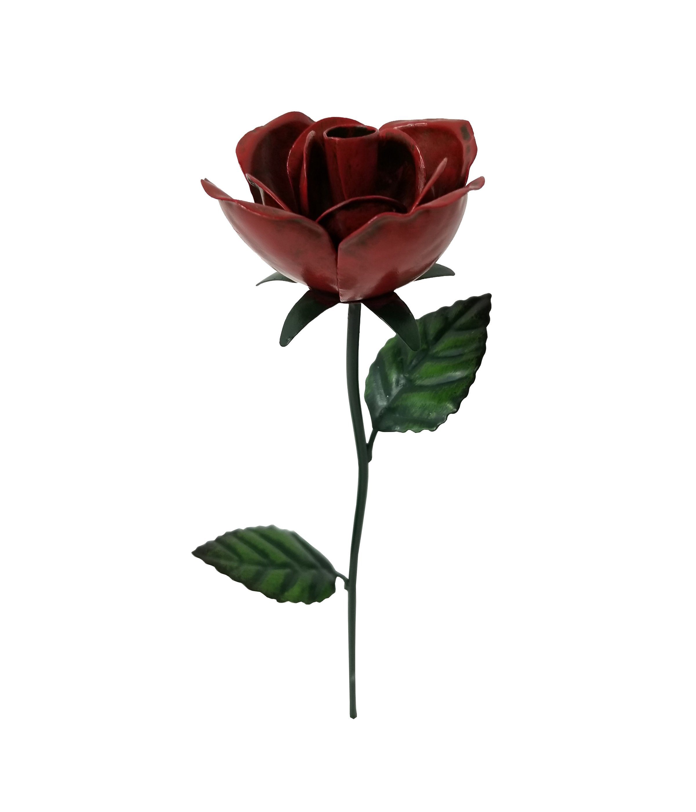 Dehner Gartenstecker Dekostab Rose, Metall, frostbeständig