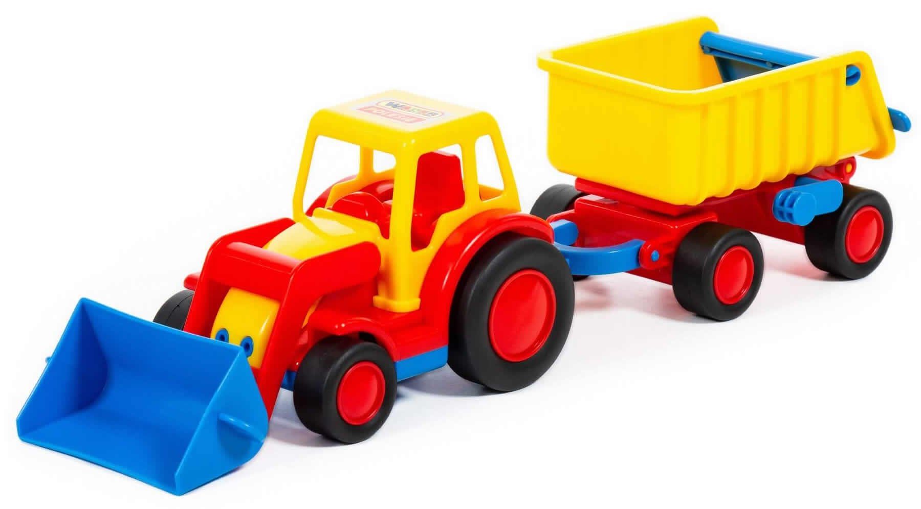 WADER QUALITY TOYS Spielzeug-Traktor Basics Traktor