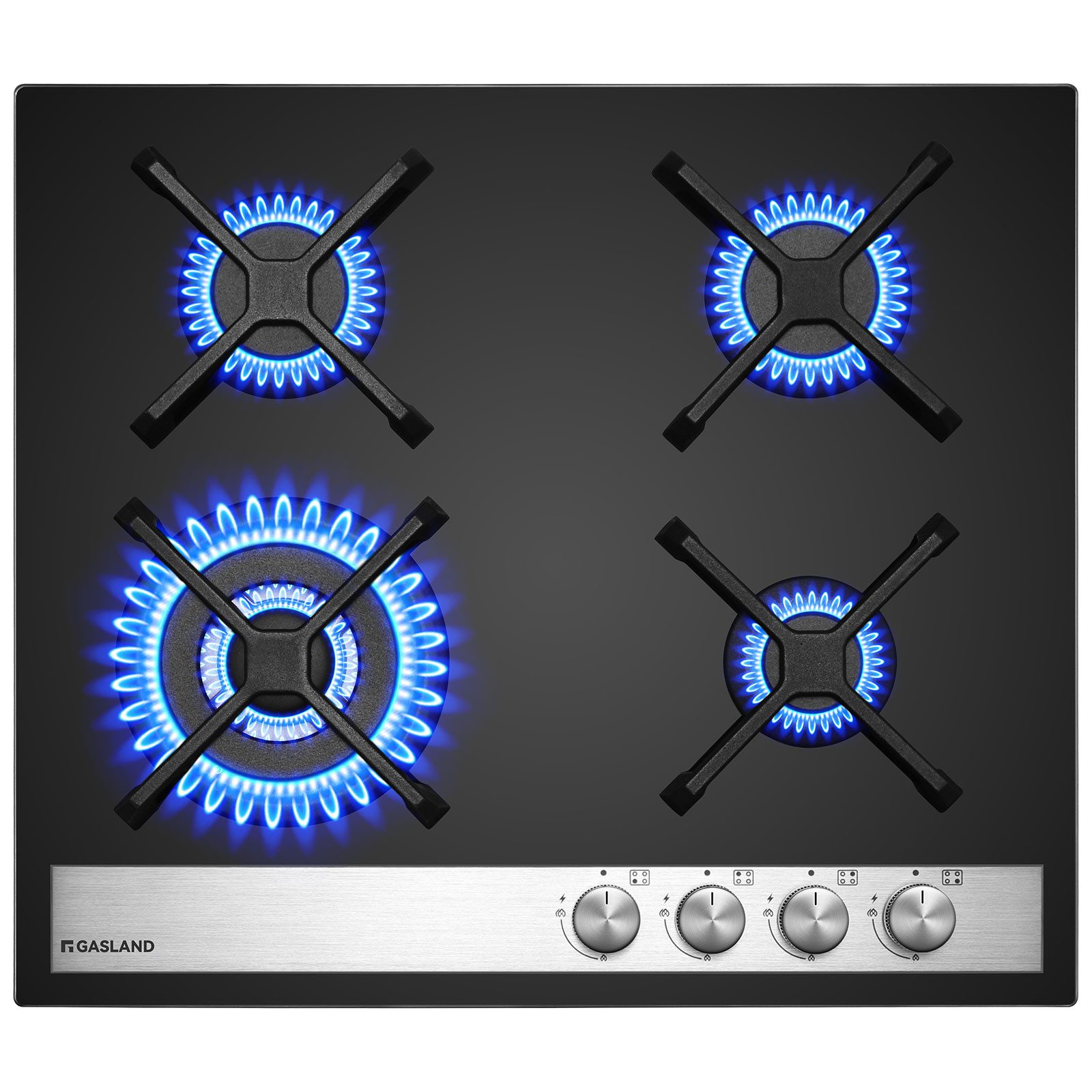 GASLAND Gas-Kochfeld Gas Kochfeld mit Wok