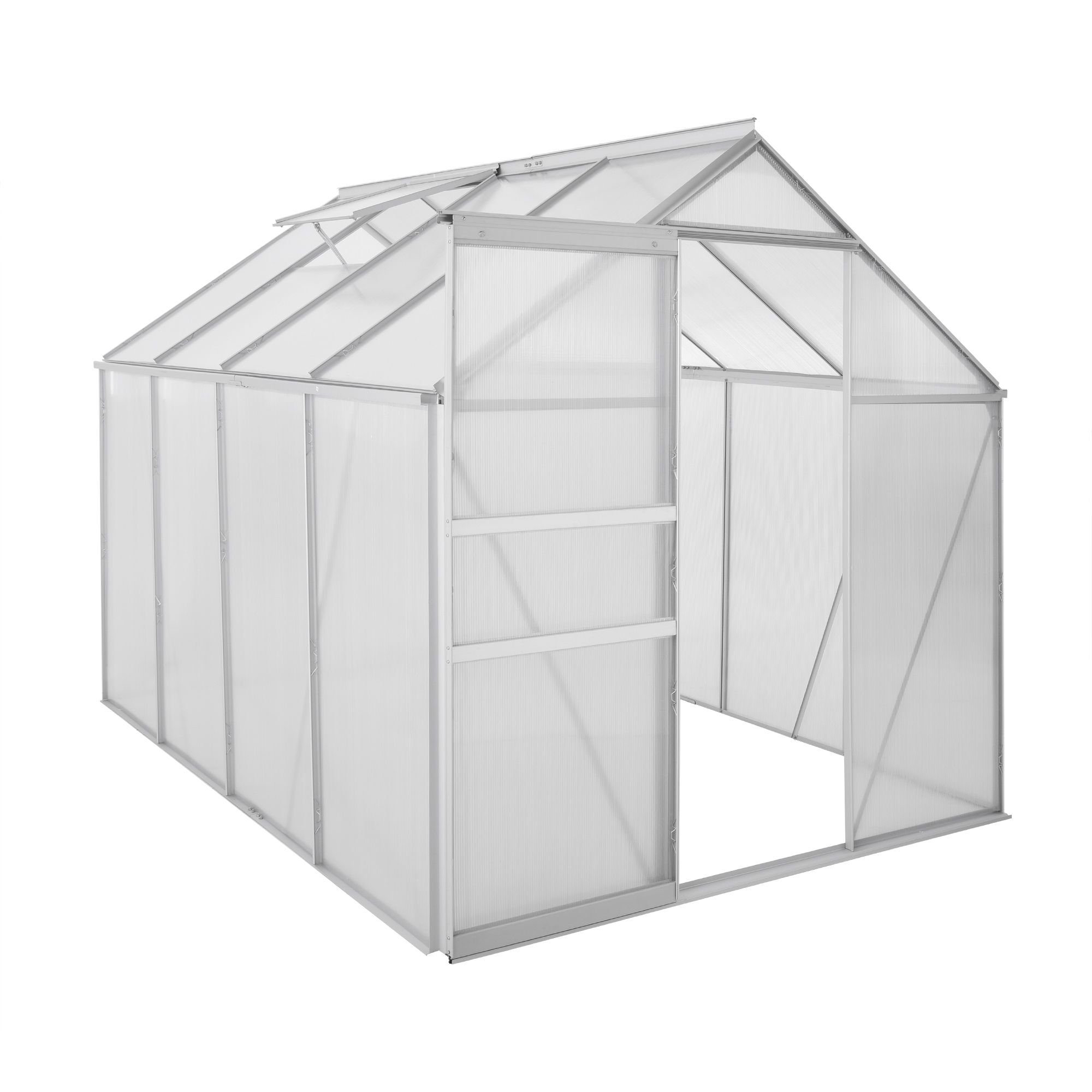 Zelsius Gewächshaus Aluminium Gewächshaus 250 x