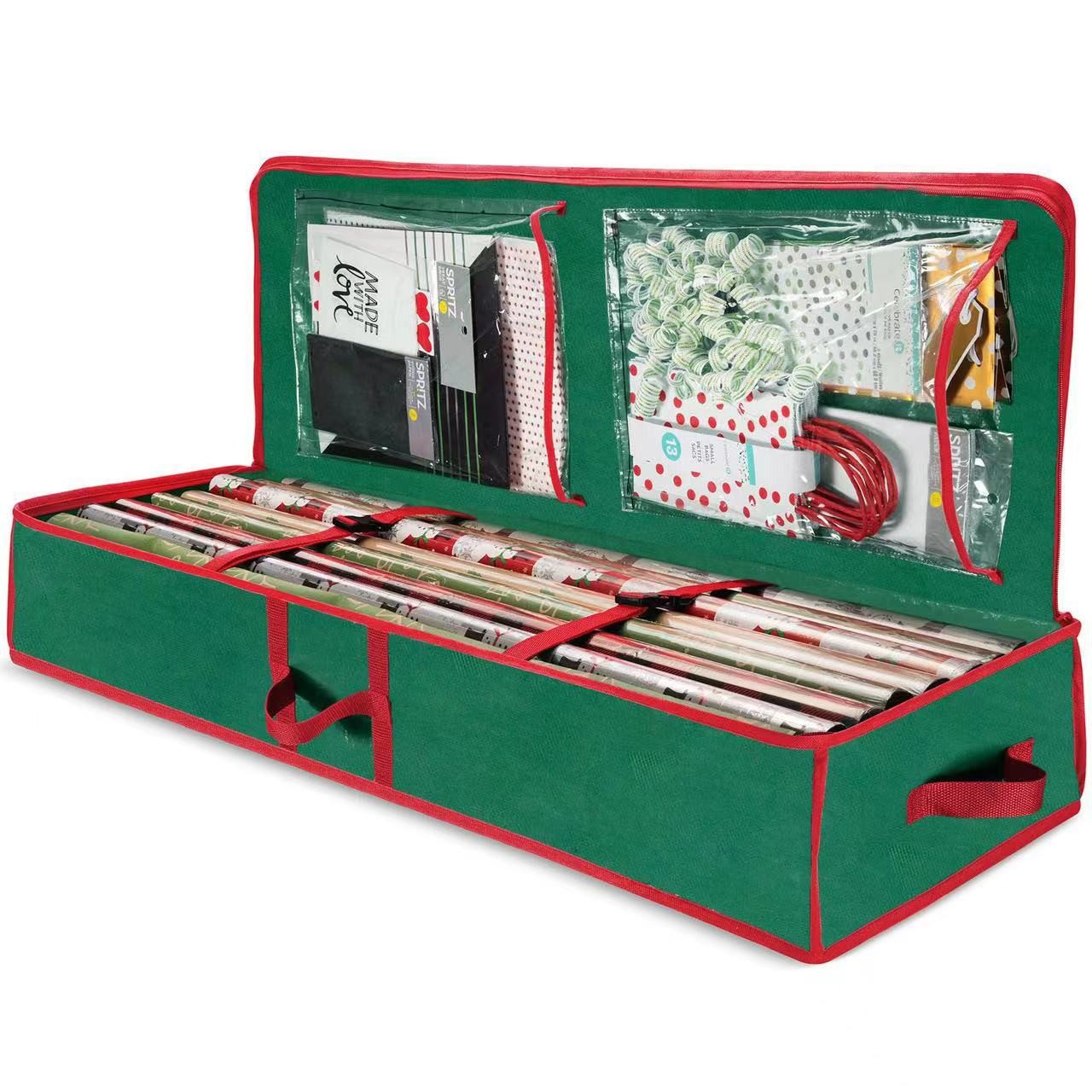 Auledio Aufbewahrungstasche Weihnacht Geschenkpapierrollen Aufbewahrungstasche für