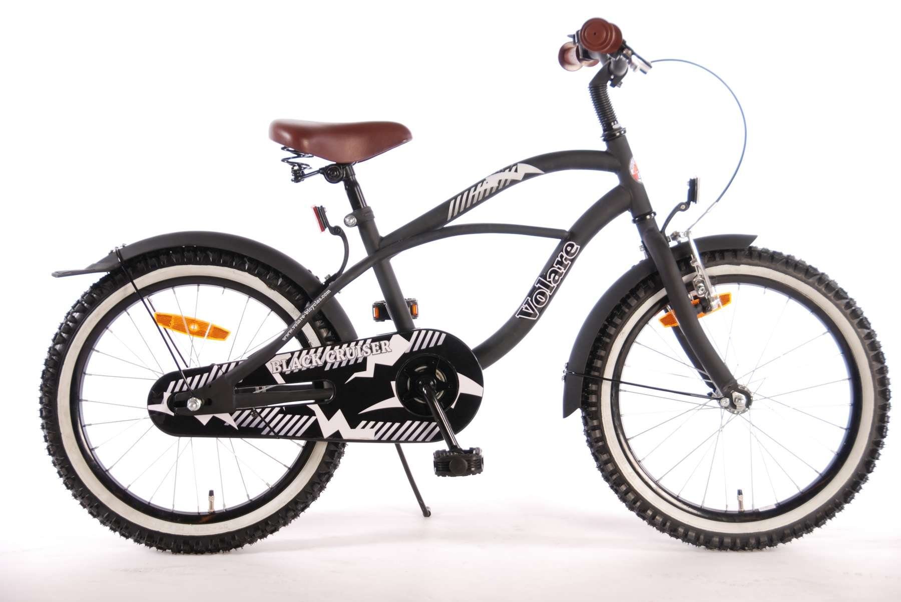 Volare Kinderfahrrad Black Cruiser Kinderfahrrad -