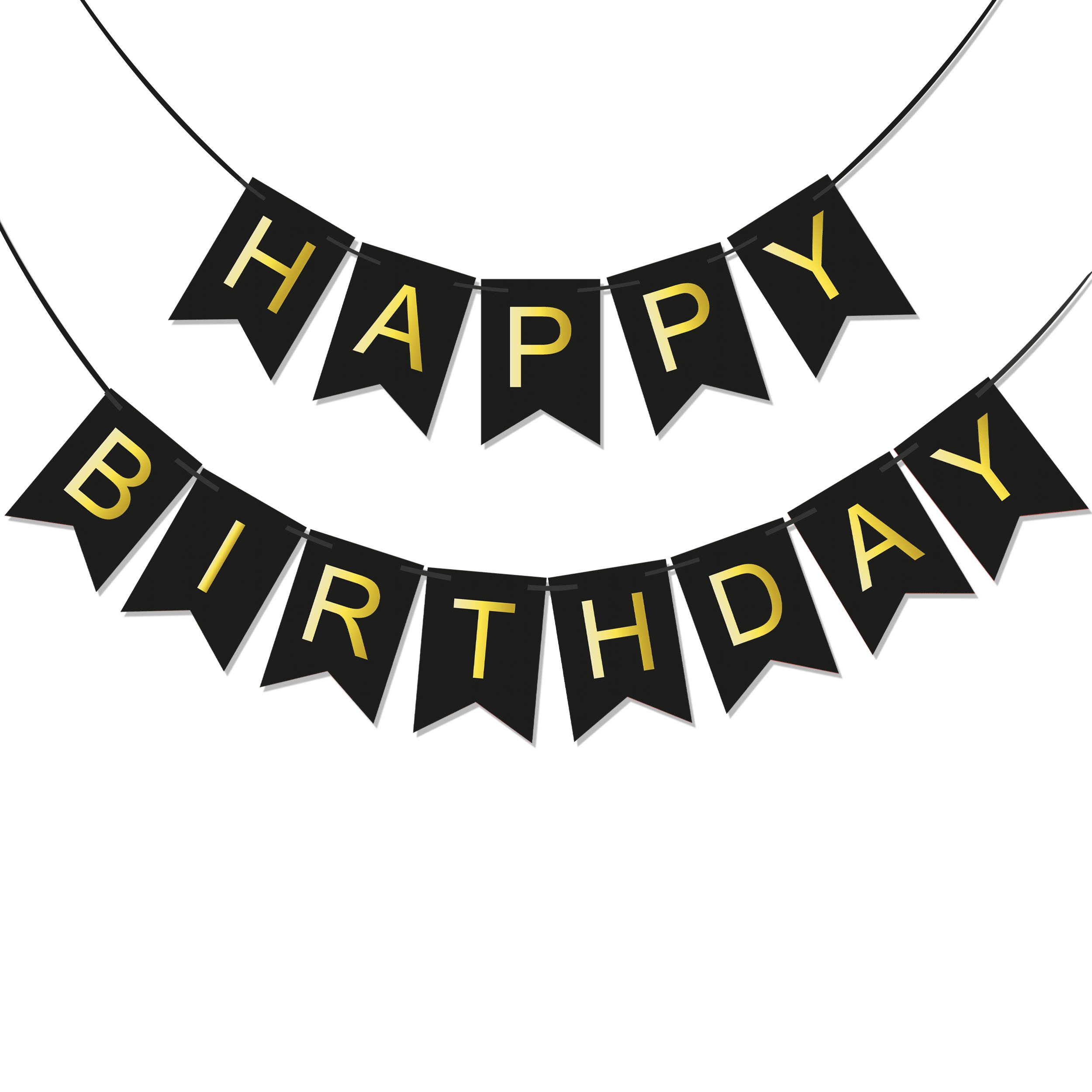 BRUBAKER Wimpelkette Happy Birthday - Geburtstag