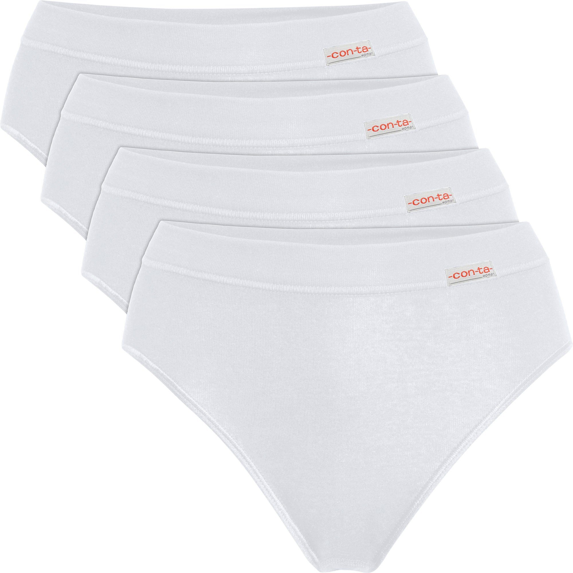 conta Jazz-Pants Slips Damen-Slip 4er-Pack Feinripp