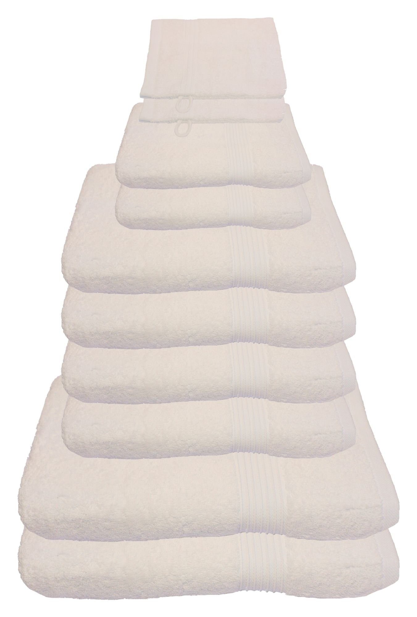 Julie Julsen Handtücher 10-Handtücher-Naturweiß, Baumwolle (10-St)