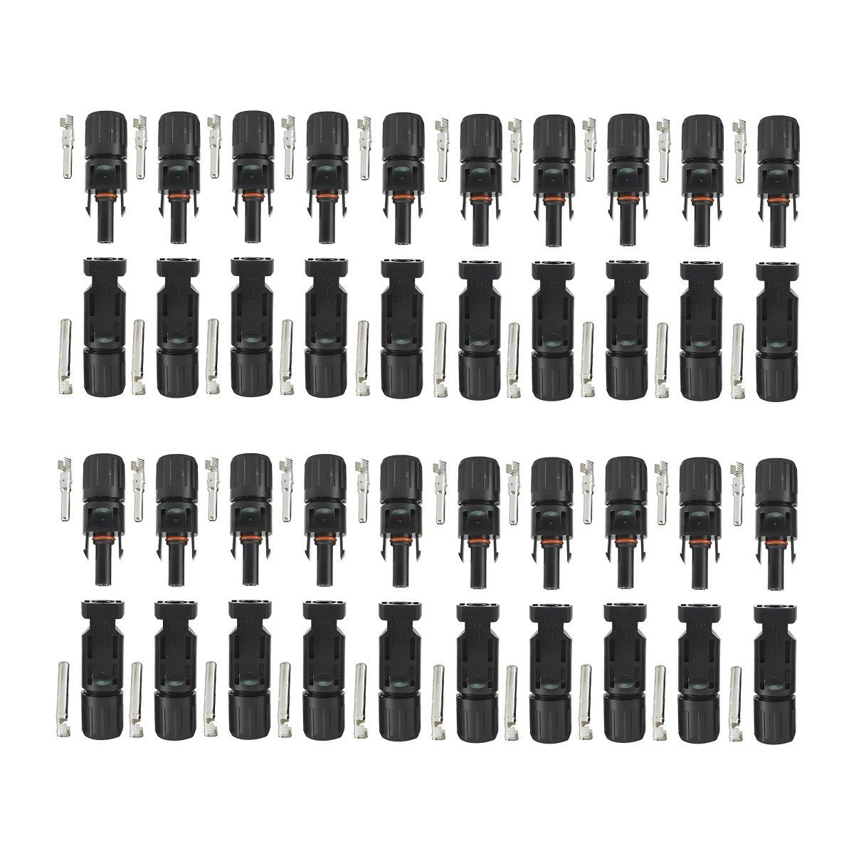 ARLI Solaranlage 20 Paar Solarstecker Stecker