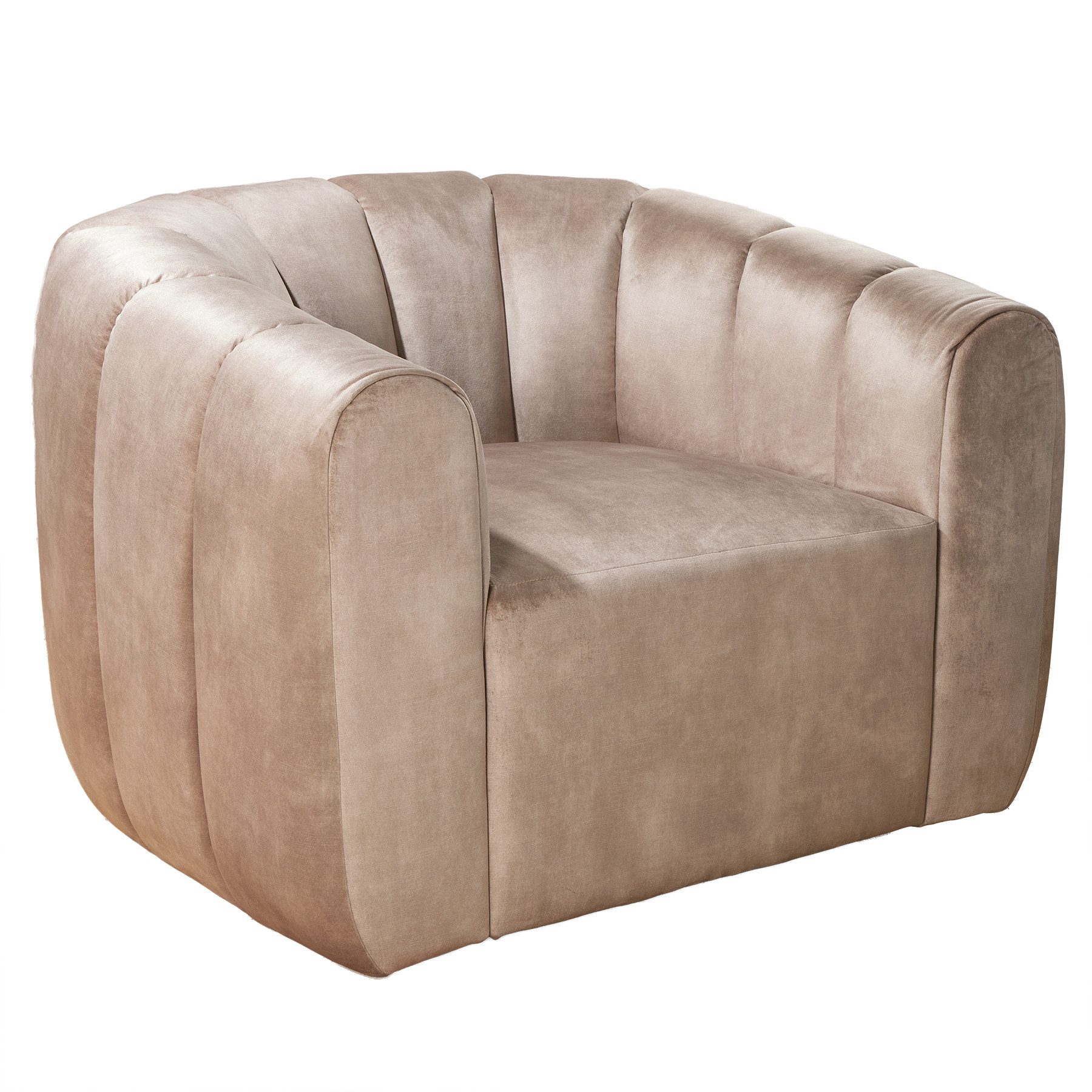 riess-ambiente Loungesessel BABYLON 360° champagner (Einzelartikel,