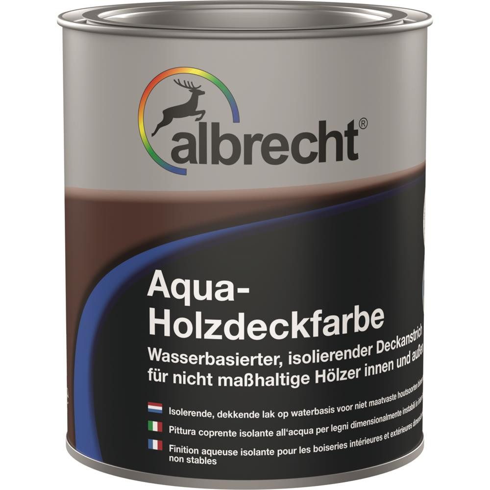 Lack Albrecht Holzlack Aqua-Holzdeckfarbe 750 ml