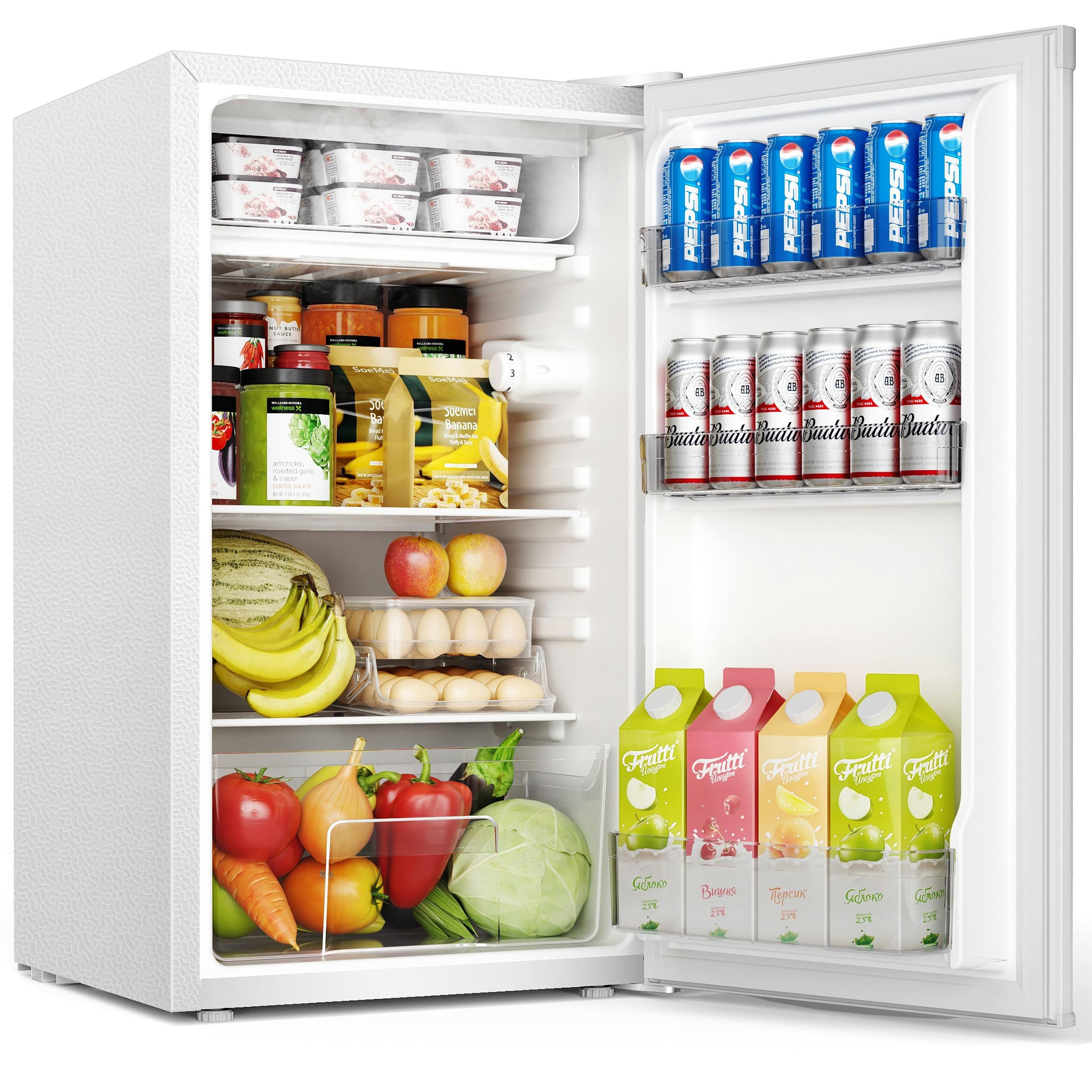 EUHOMY Kühlschrank 46L Mini-Kühlschrank mit Gefrierfach,reversibler