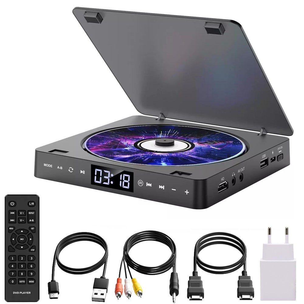 JOYOLEDER Slim DVD-Player, kompakter DVD-Player für
