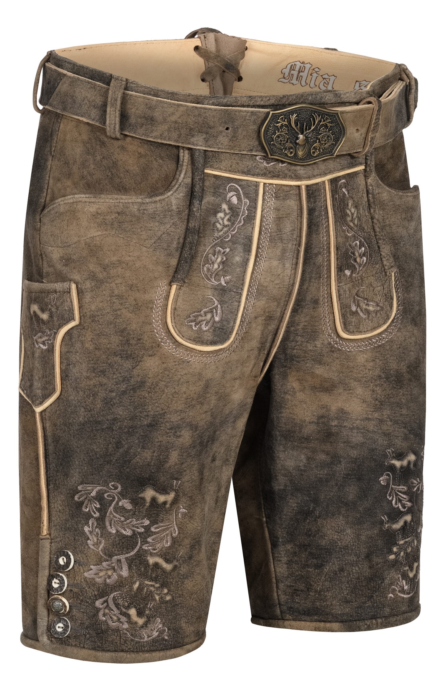 Nübler Trachtenlederhose Lederhose Beneditto in Rum