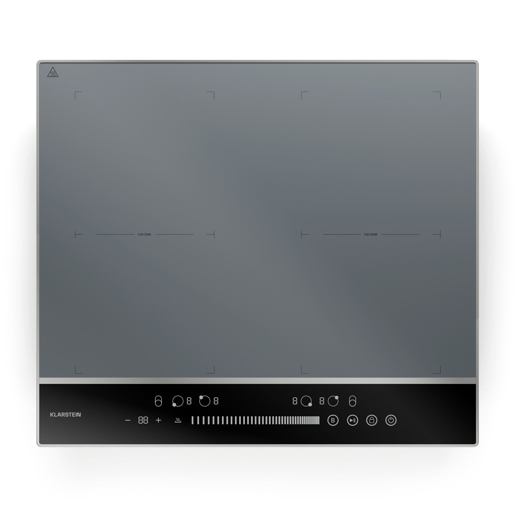 Klarstein Induktions-Kochfeld DualTone CP8-KL-DT-60-Fl-Sl, Kochfeld Induktion