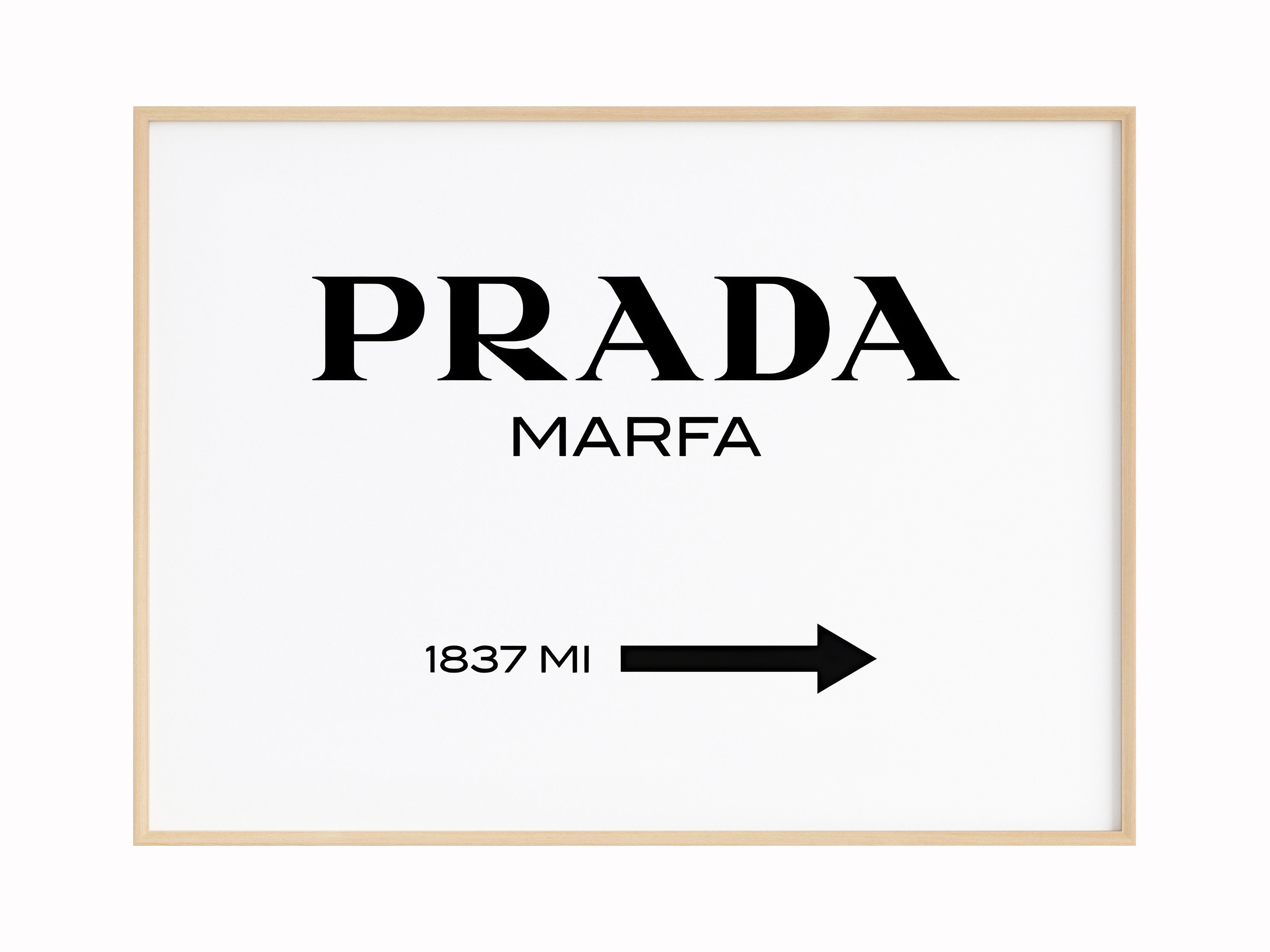 JUSTGOODMOOD Poster Premium ® Prada Marfa