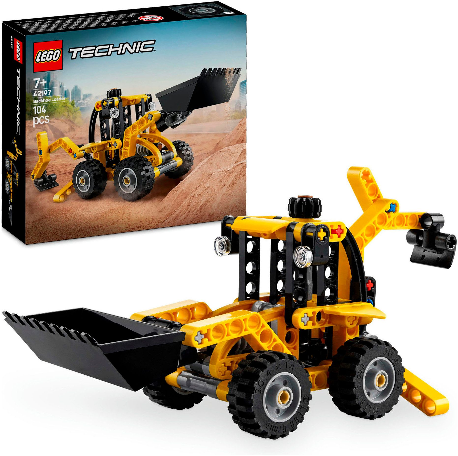 LEGO® Baggerlader (42197), LEGO Technic Konstruktionsspielsteine,