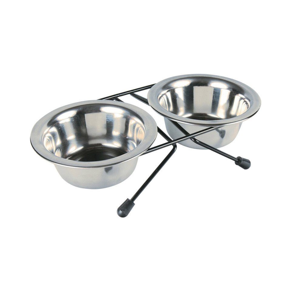 TRIXIE Napf-Set Eat on Feet Stainless
