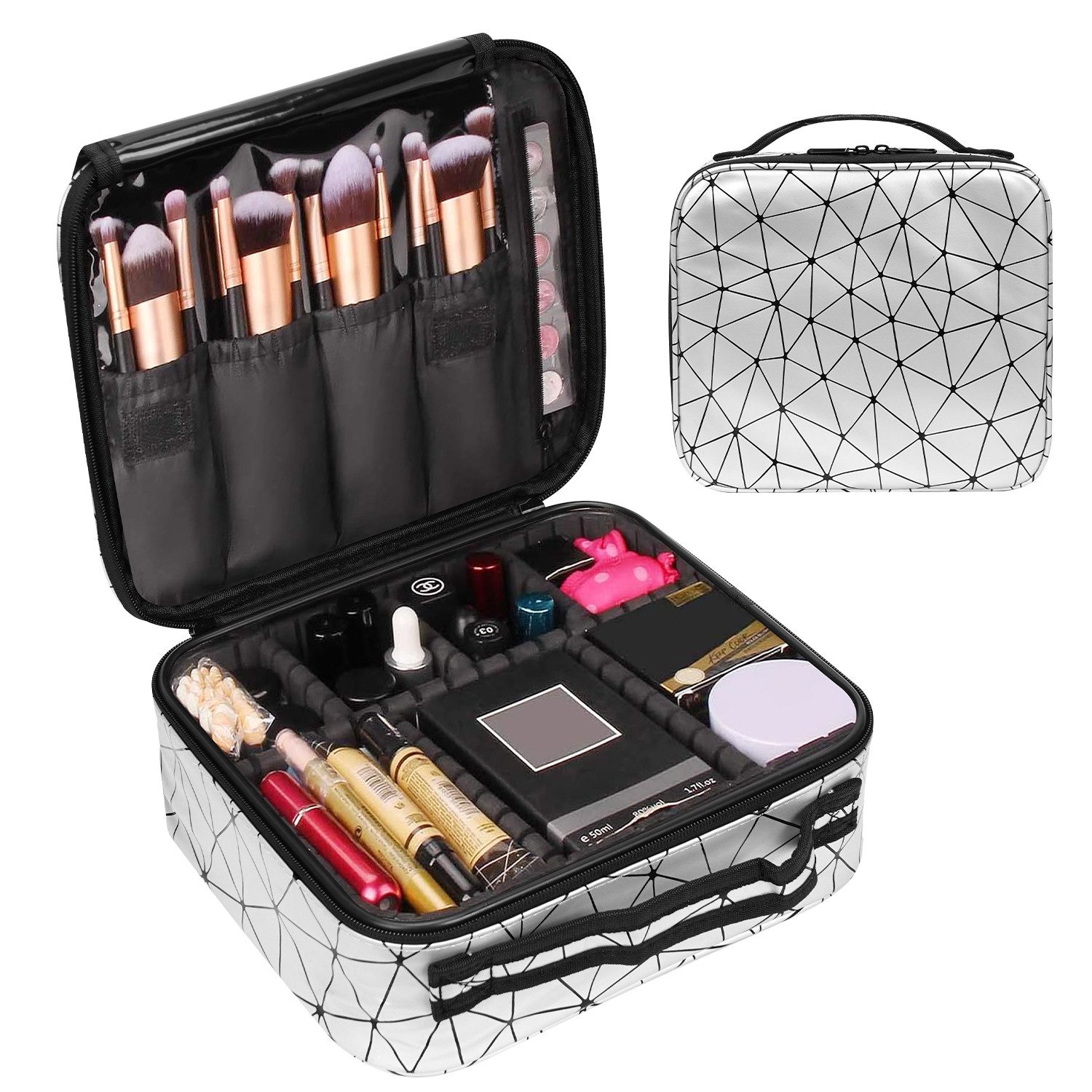 OSTWOLKE Kosmetik-Koffer Kosmetiktasche Schminktasche Portable Reise