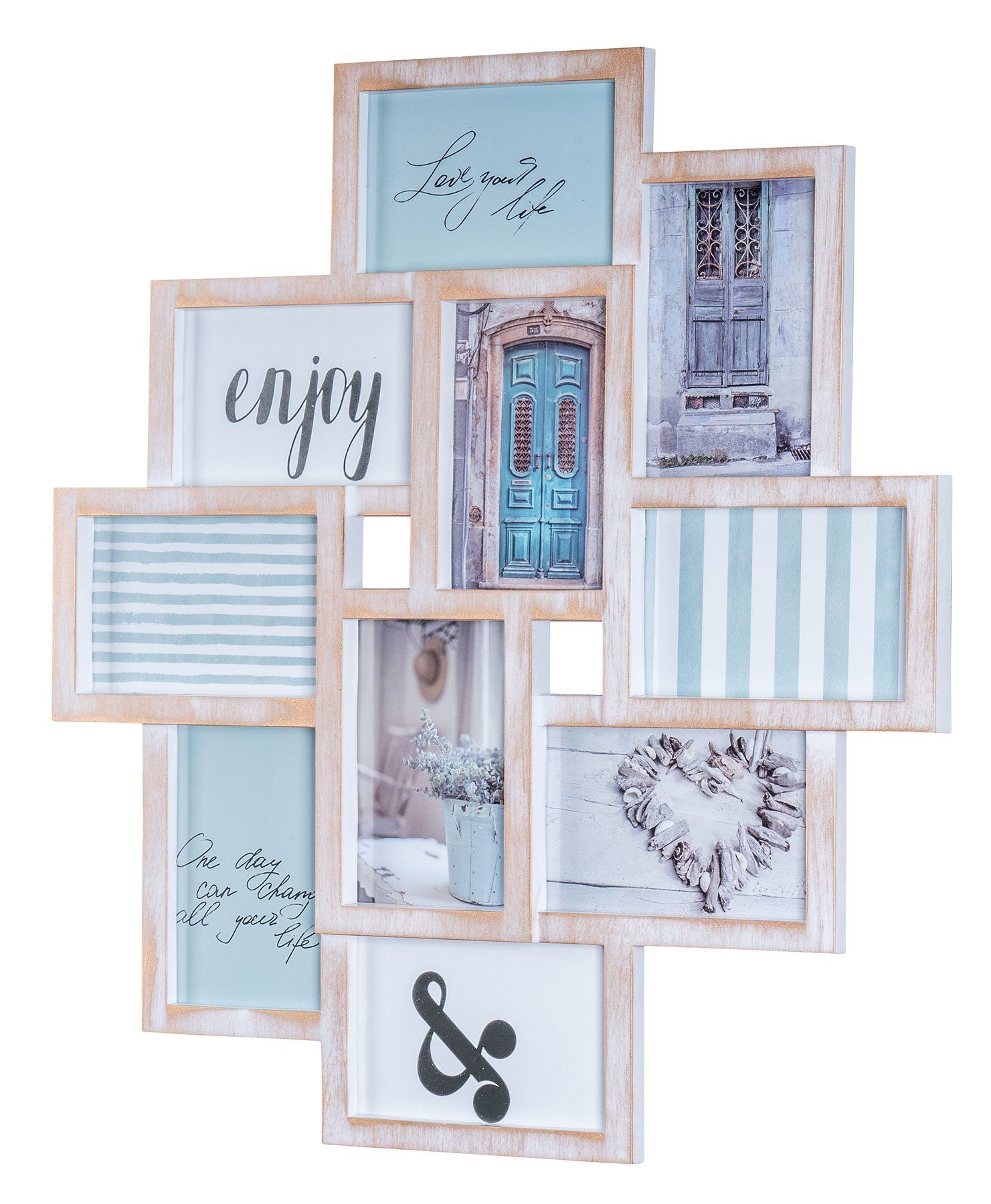 Levandeo® Bilderrahmen Collage, Bilderrahmen Collage 50x55cm
