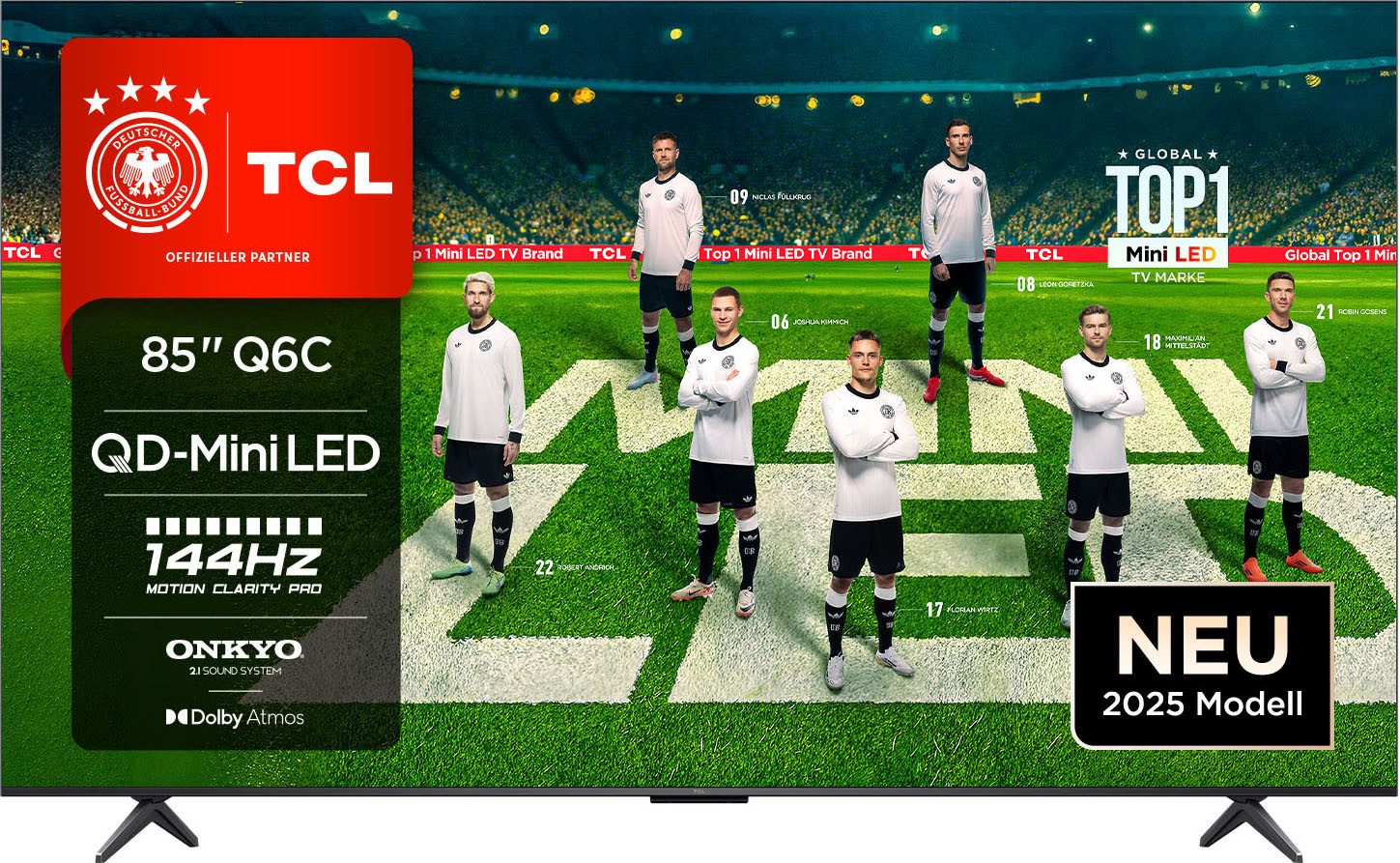 TCL 85Q6CX1 Mini-LED-Fernseher (215 cm/85 Zoll,