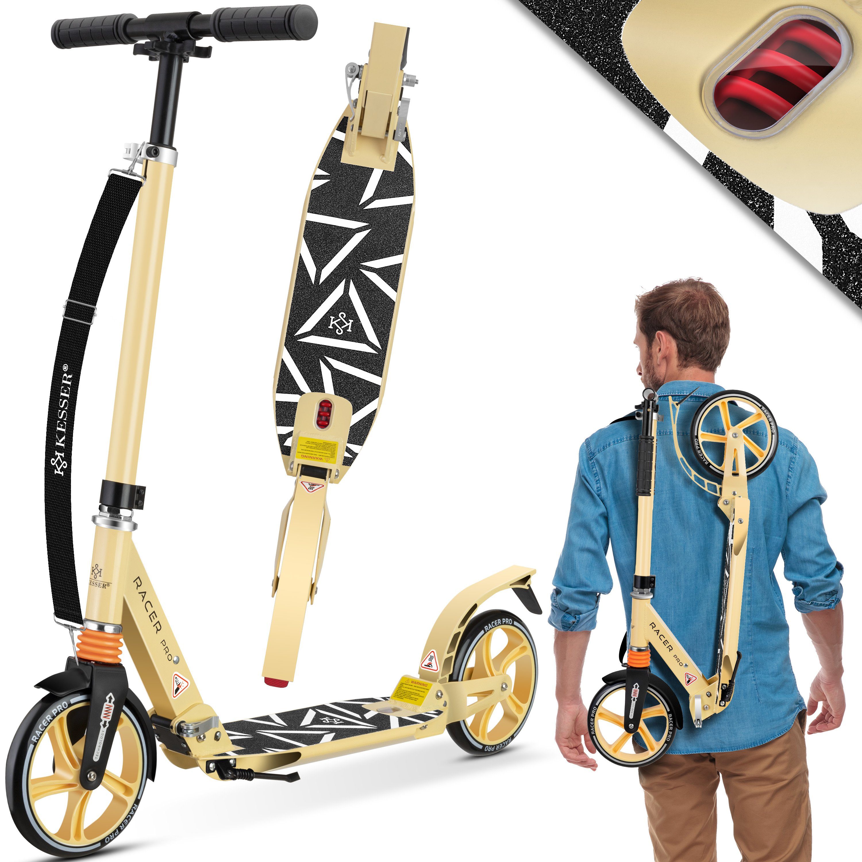 KESSER Scooter, Cityroller Scooter 205mm Räder