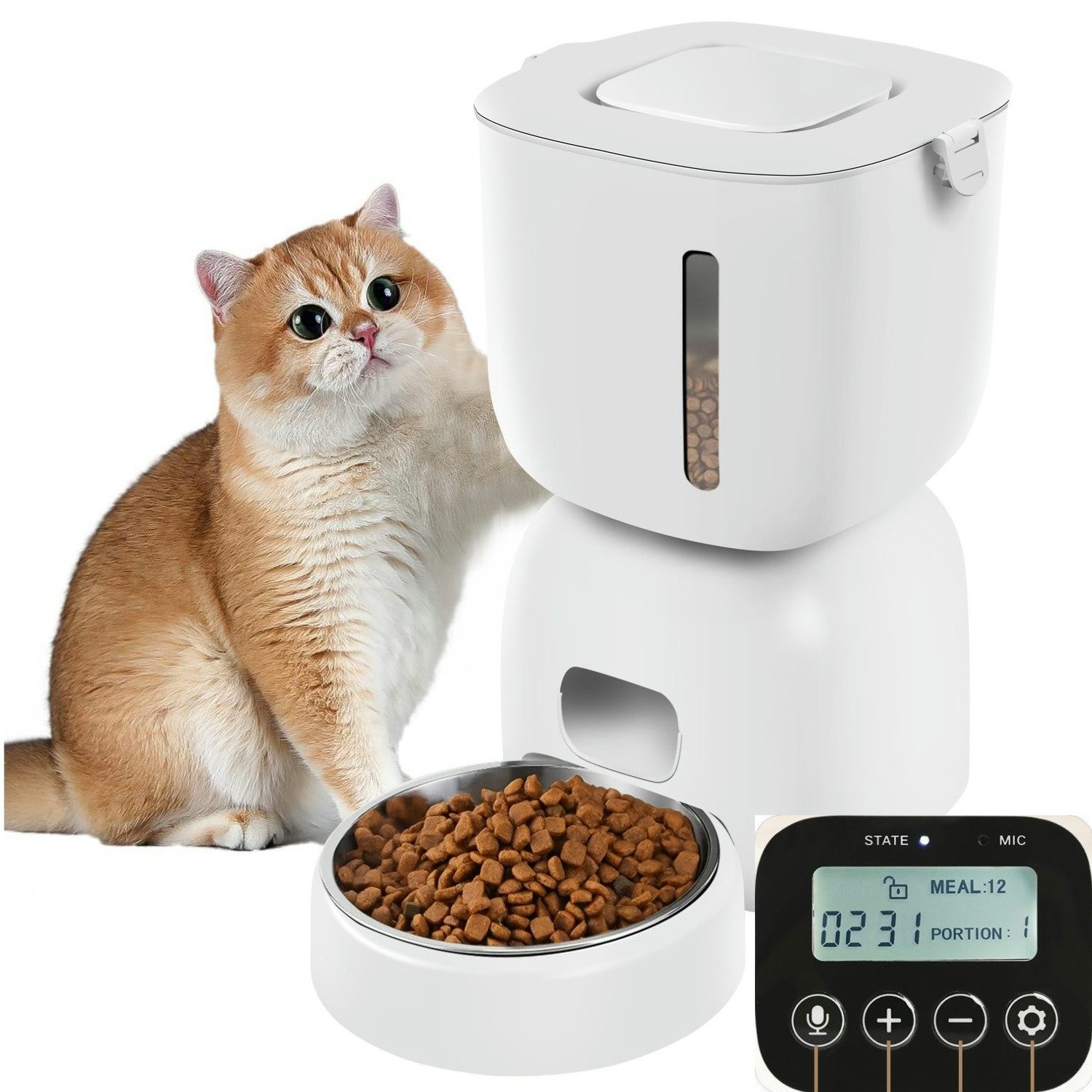 KNKA Katzen-Futterspender Futterautomat Katze - Katzenfutter