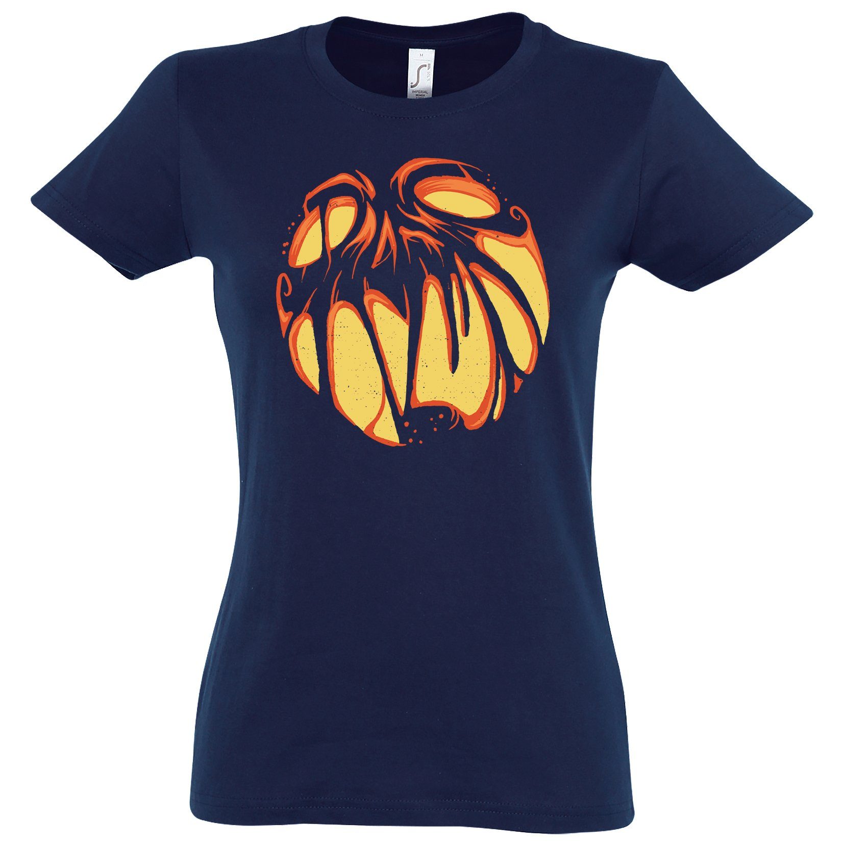 Youth Designz Print-Shirt Halloween Kürbis Damen