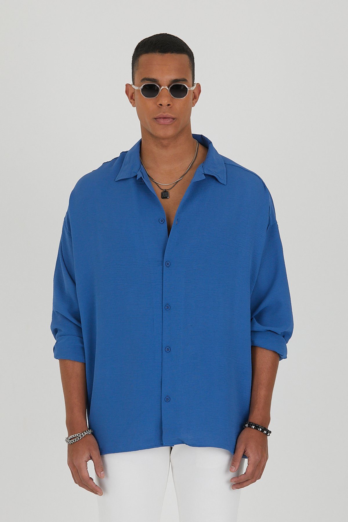 OSSY HOMER Langarmhemd Langarm Oversize Hemd