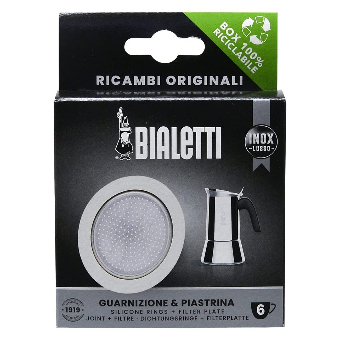 BIALETTI Dichtungsring Ersatzteilset für 6 Tassen