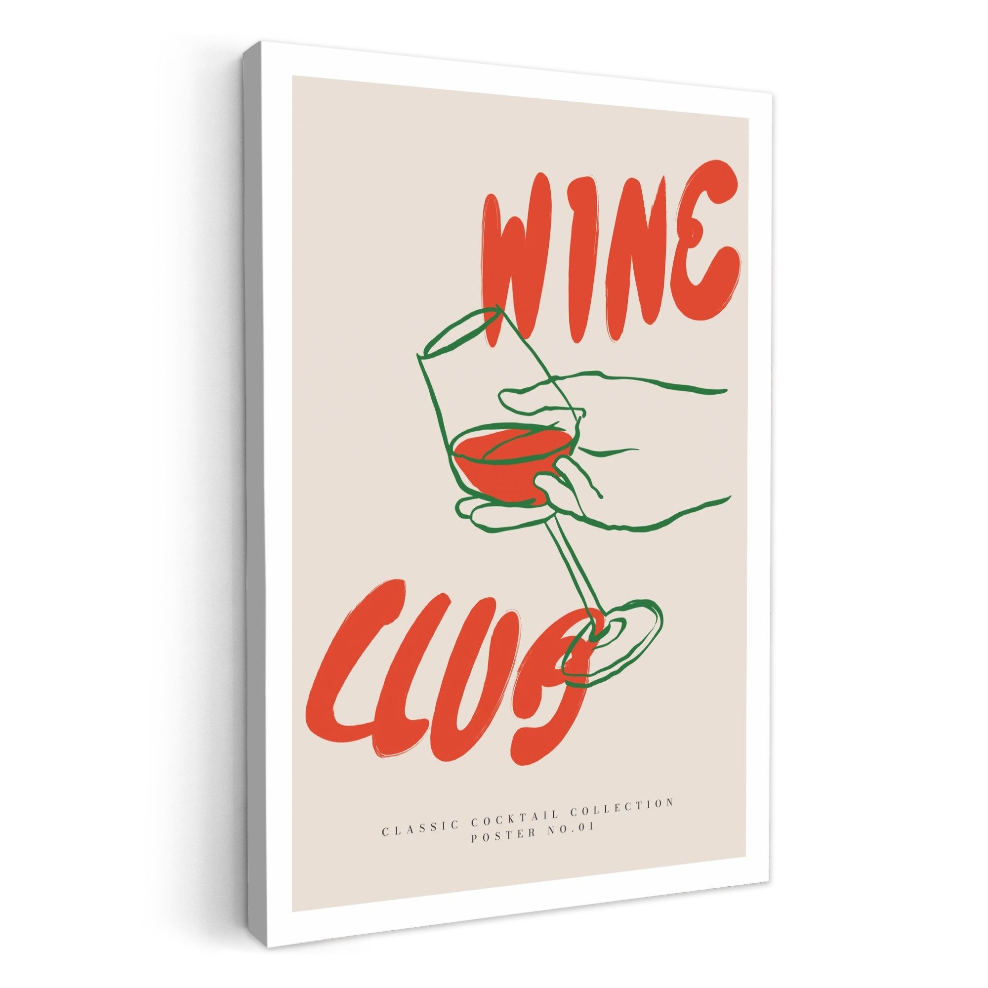 OneMillionCanvasses® Leinwandbild Wein - 'Wine club'