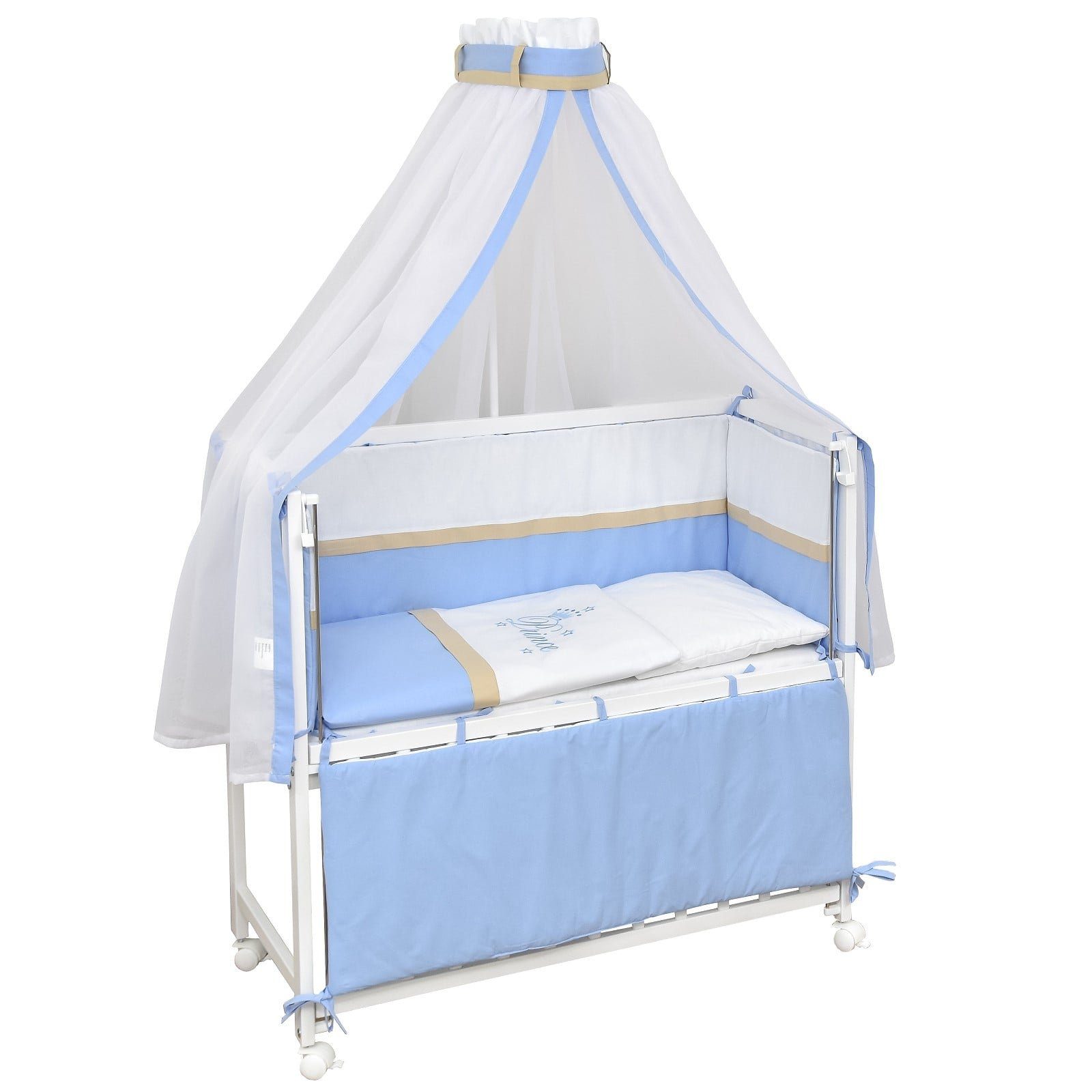 Baby-Delux Beistellbett Babybett Prince, Stillbett 90x40