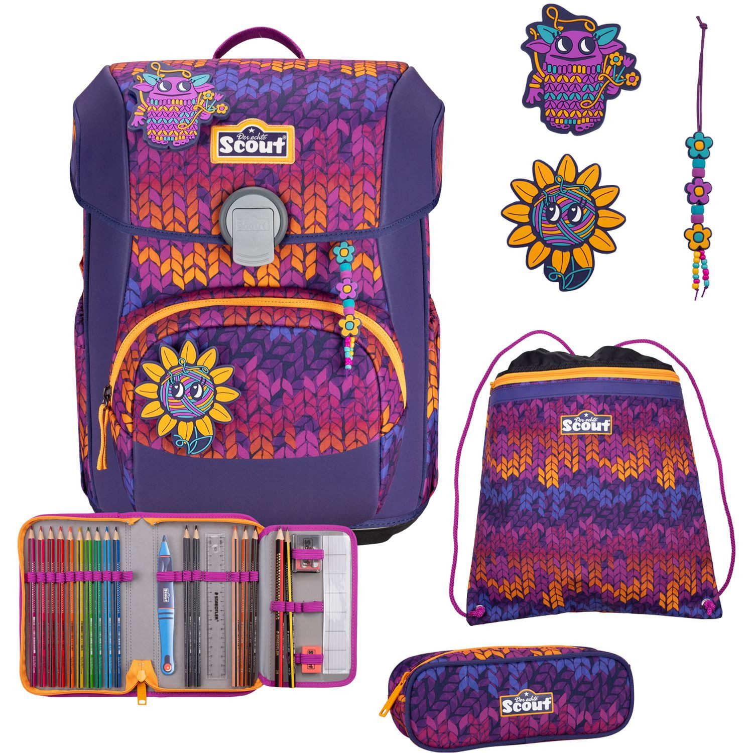 Scout Schulranzen Scout Neo Superflash Schulranzen-Set